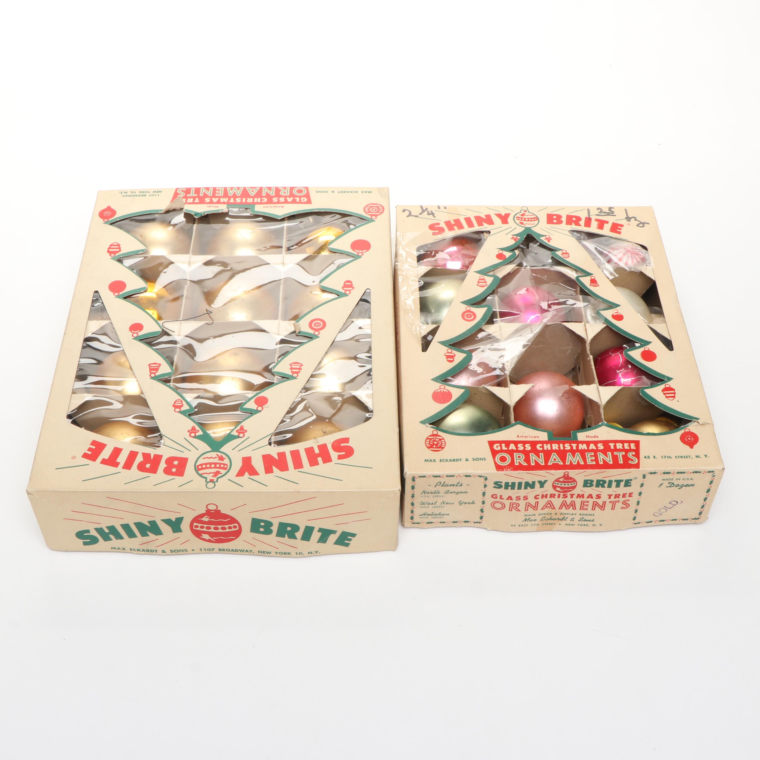 Vintage General Electric with Shiny Brite and Other Ornaments