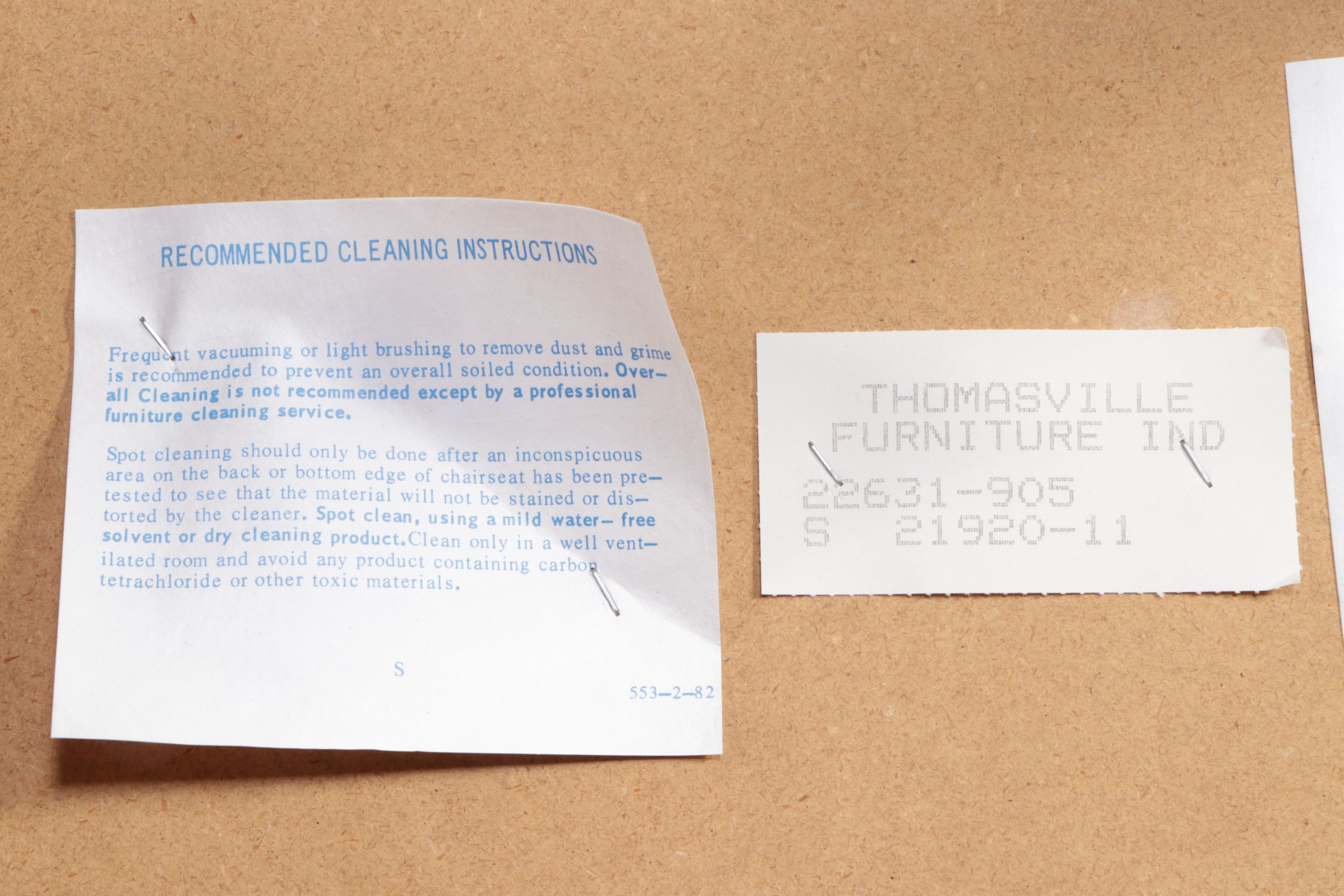 Pair of Thomasville French Provincial Style Upholstered Oak Ottomans