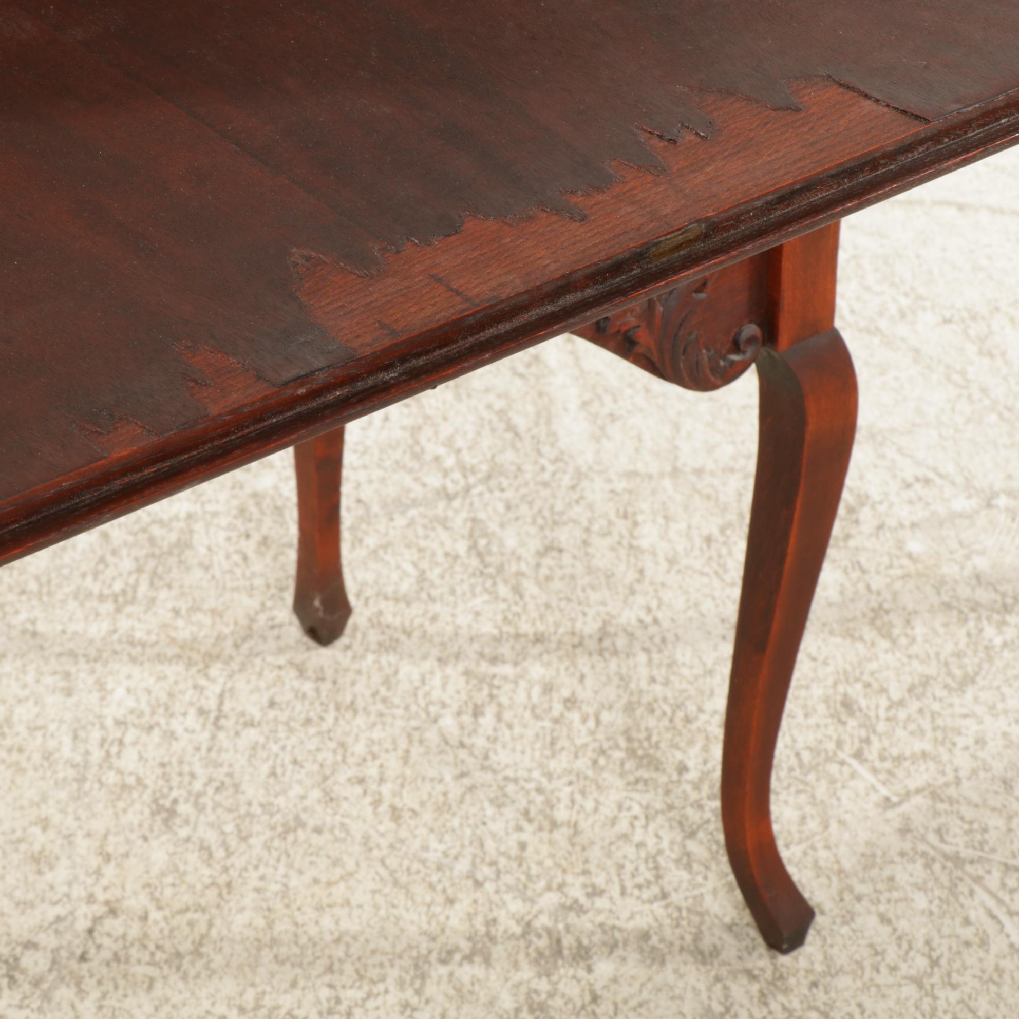 French Provincial Mahogany Fall-Front Desk