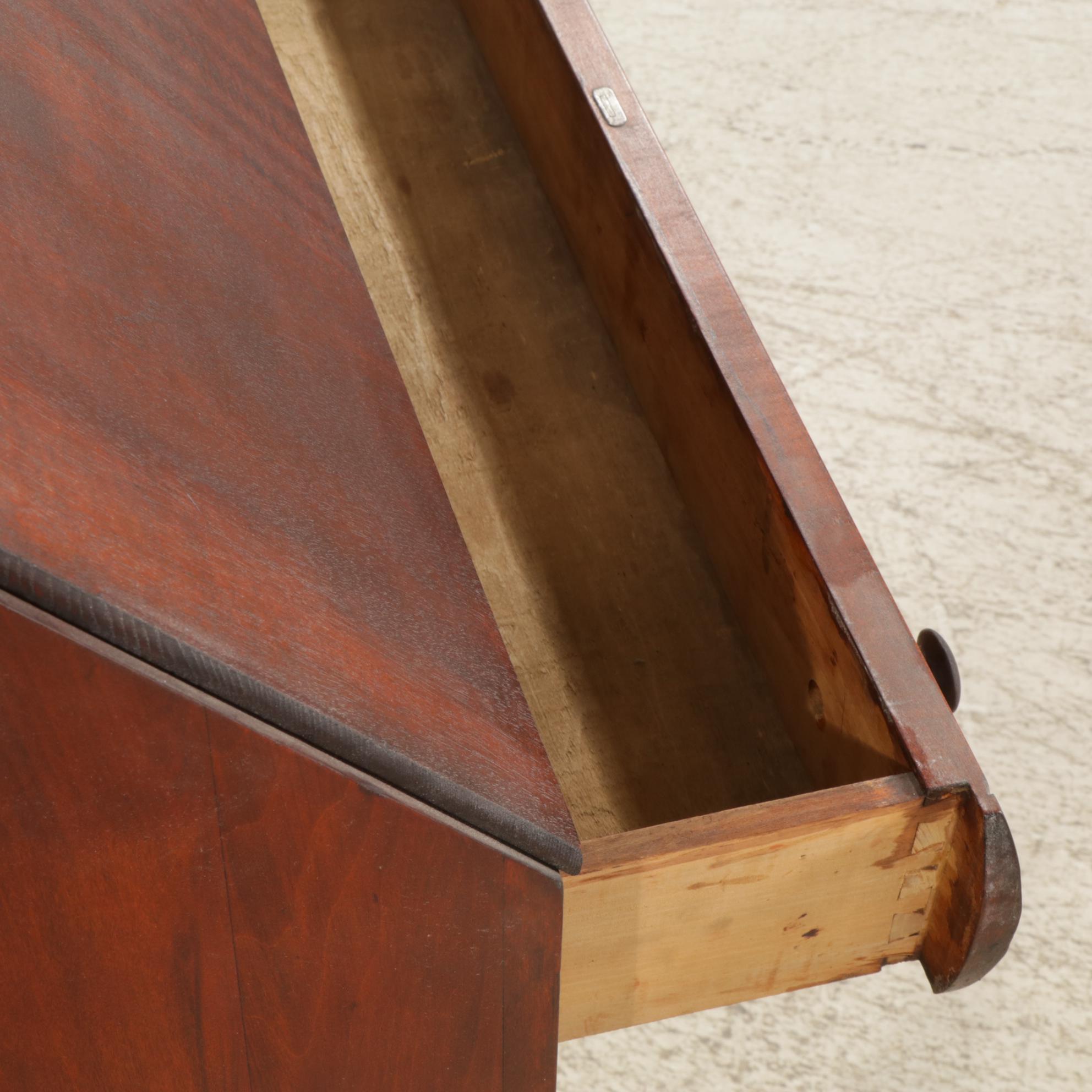 French Provincial Mahogany Fall-Front Desk