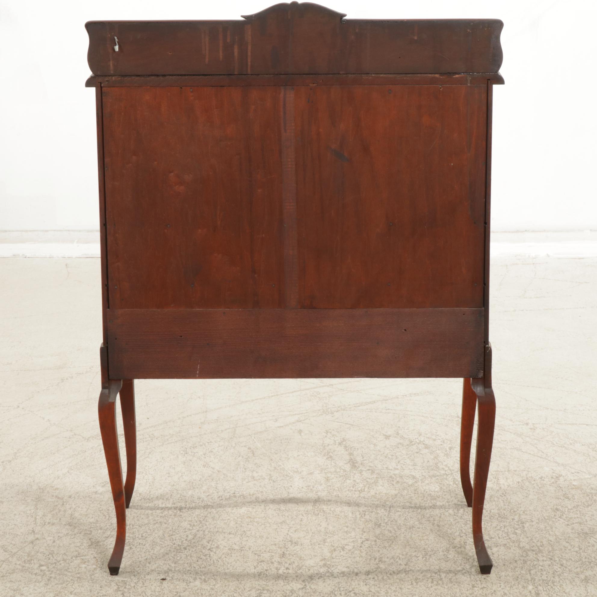 French Provincial Mahogany Fall-Front Desk