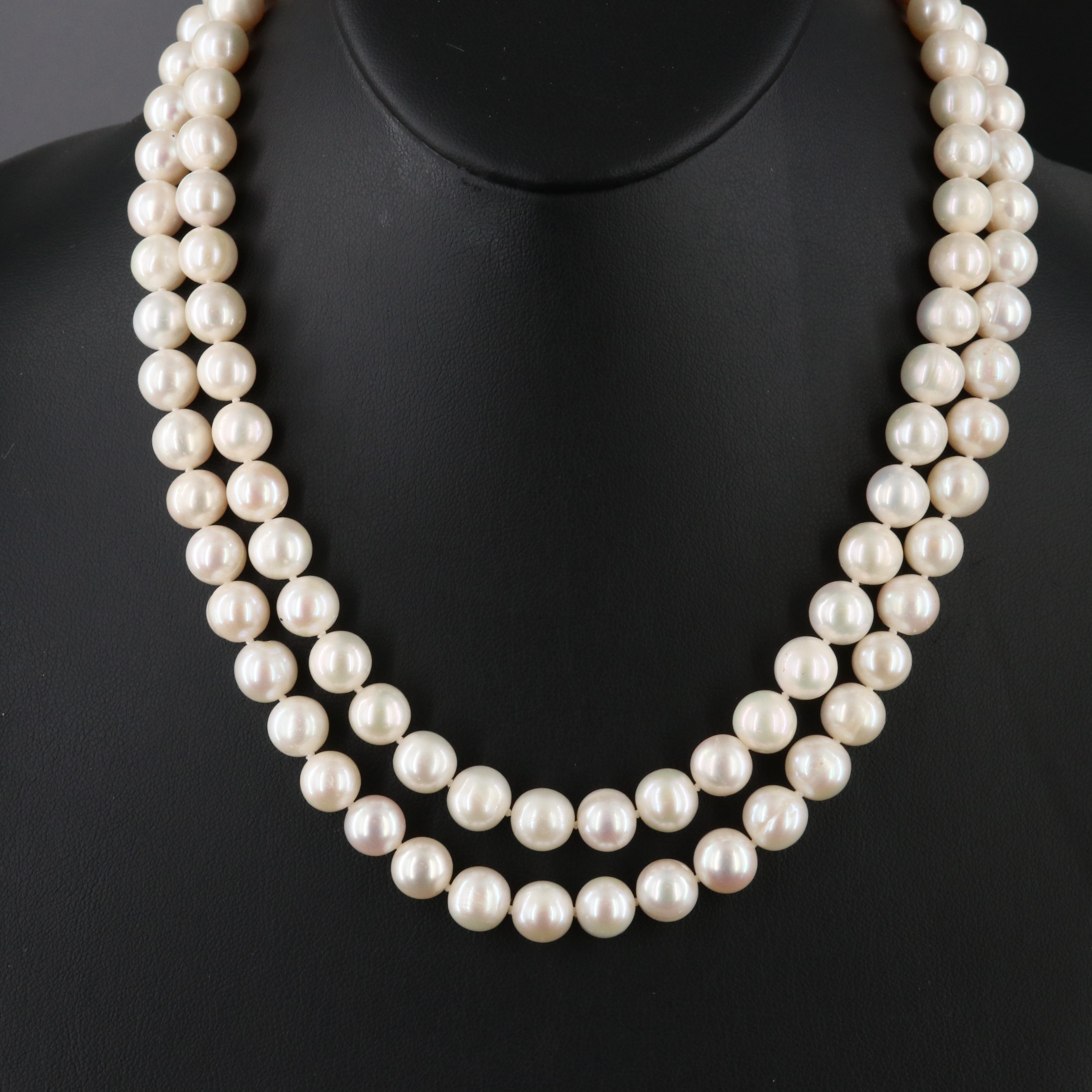 Pearl Necklace with 14K Clasp