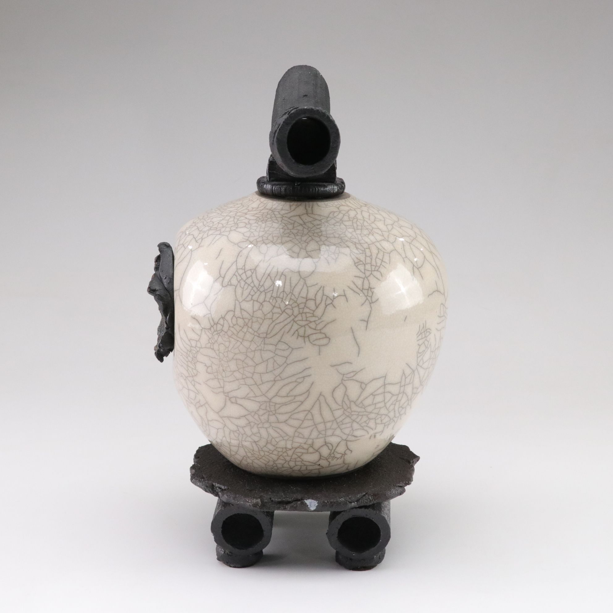 Matthew Lovein "Wish Keeper" Ceramic Vessel & Stand