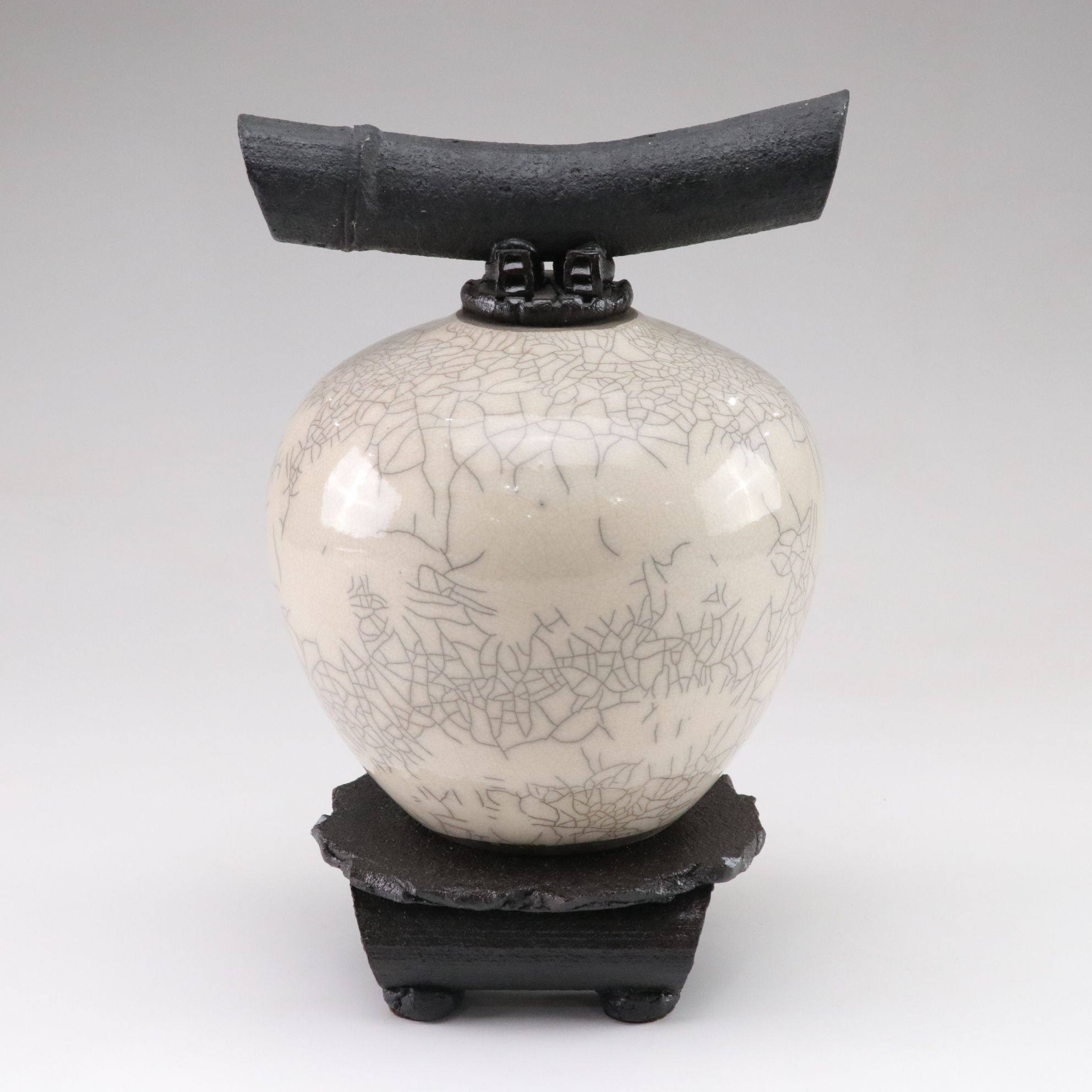 Matthew Lovein "Wish Keeper" Ceramic Vessel & Stand