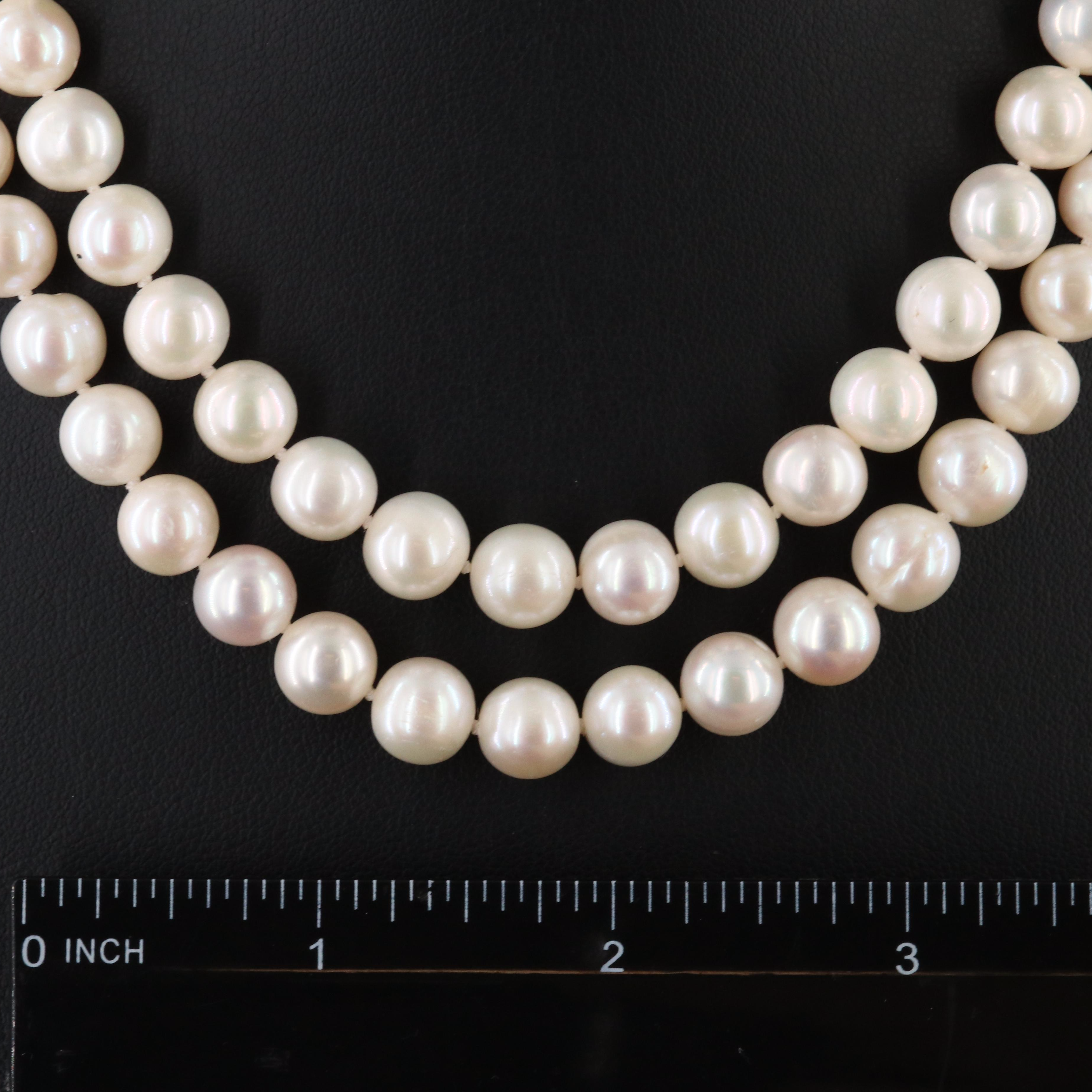 Pearl Necklace with 14K Clasp