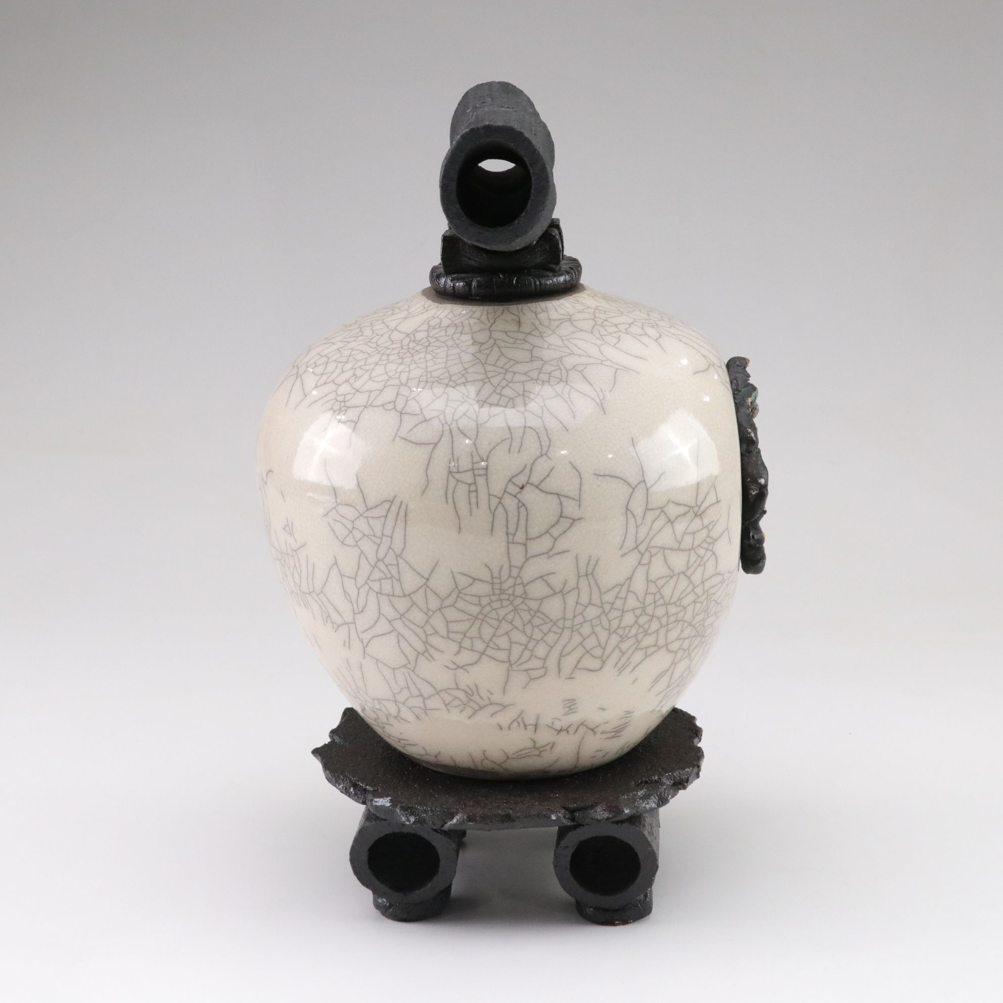 Matthew Lovein "Wish Keeper" Ceramic Vessel & Stand