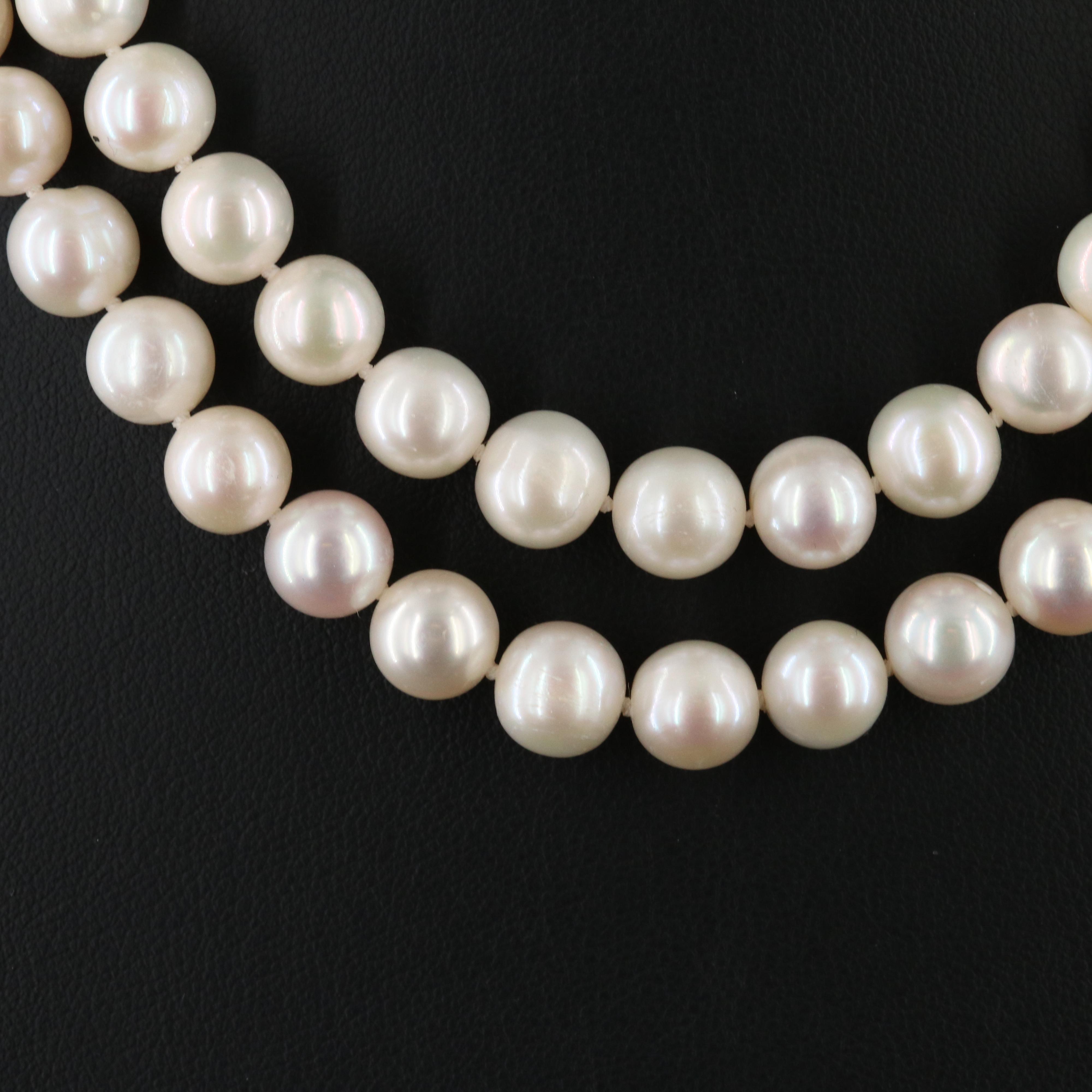 Pearl Necklace with 14K Clasp