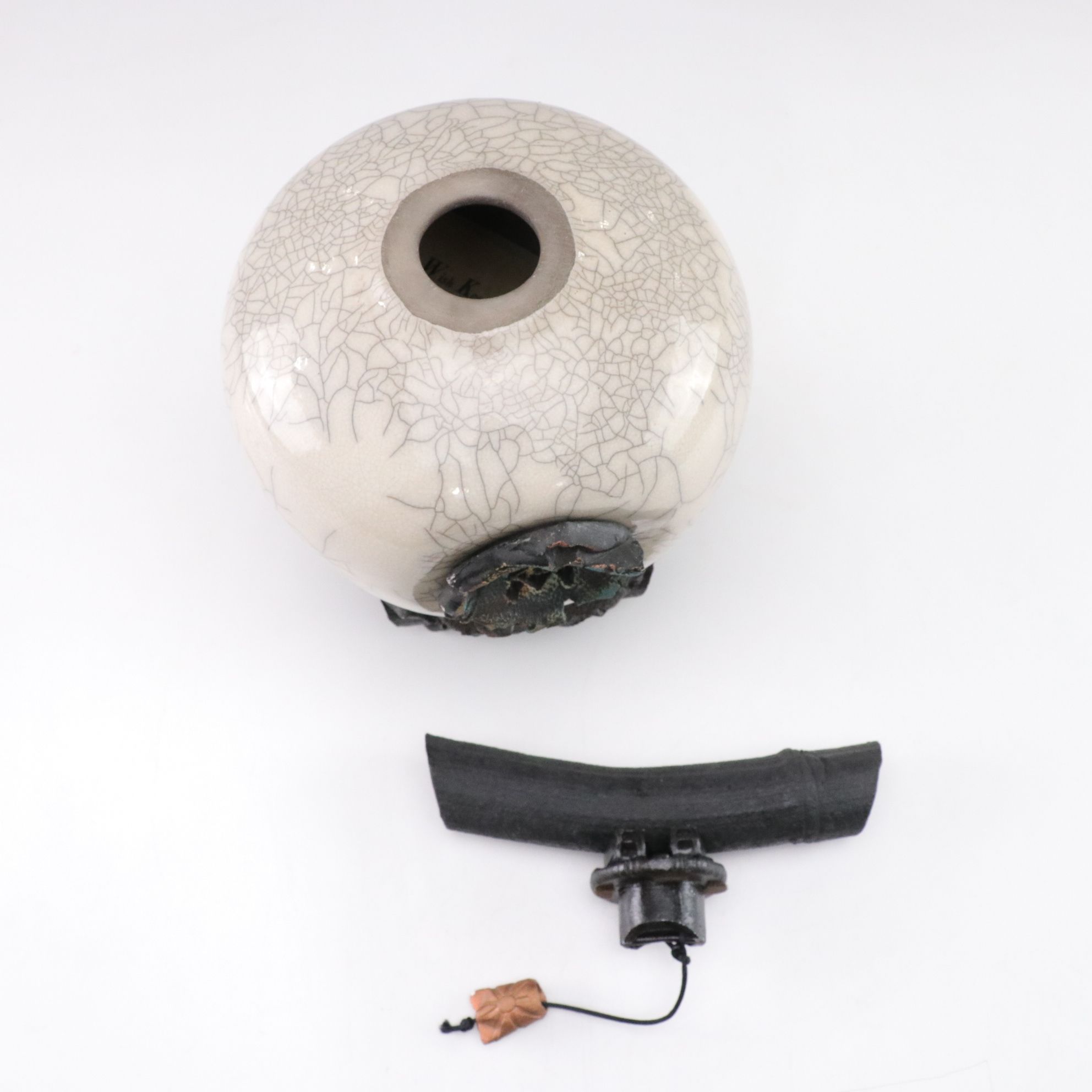 Matthew Lovein "Wish Keeper" Ceramic Vessel & Stand