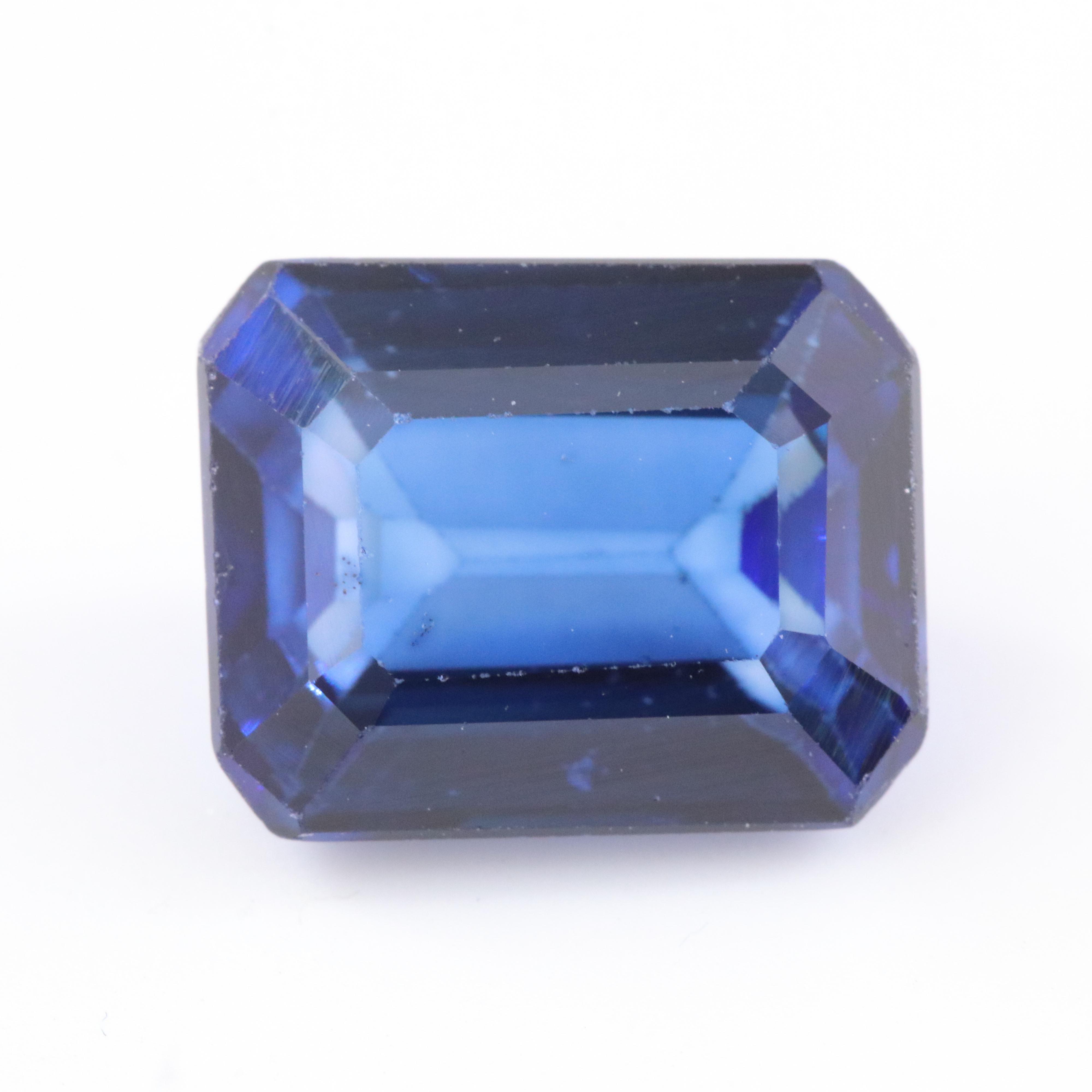 Loose 4.81 CT Lab Grown Sapphire