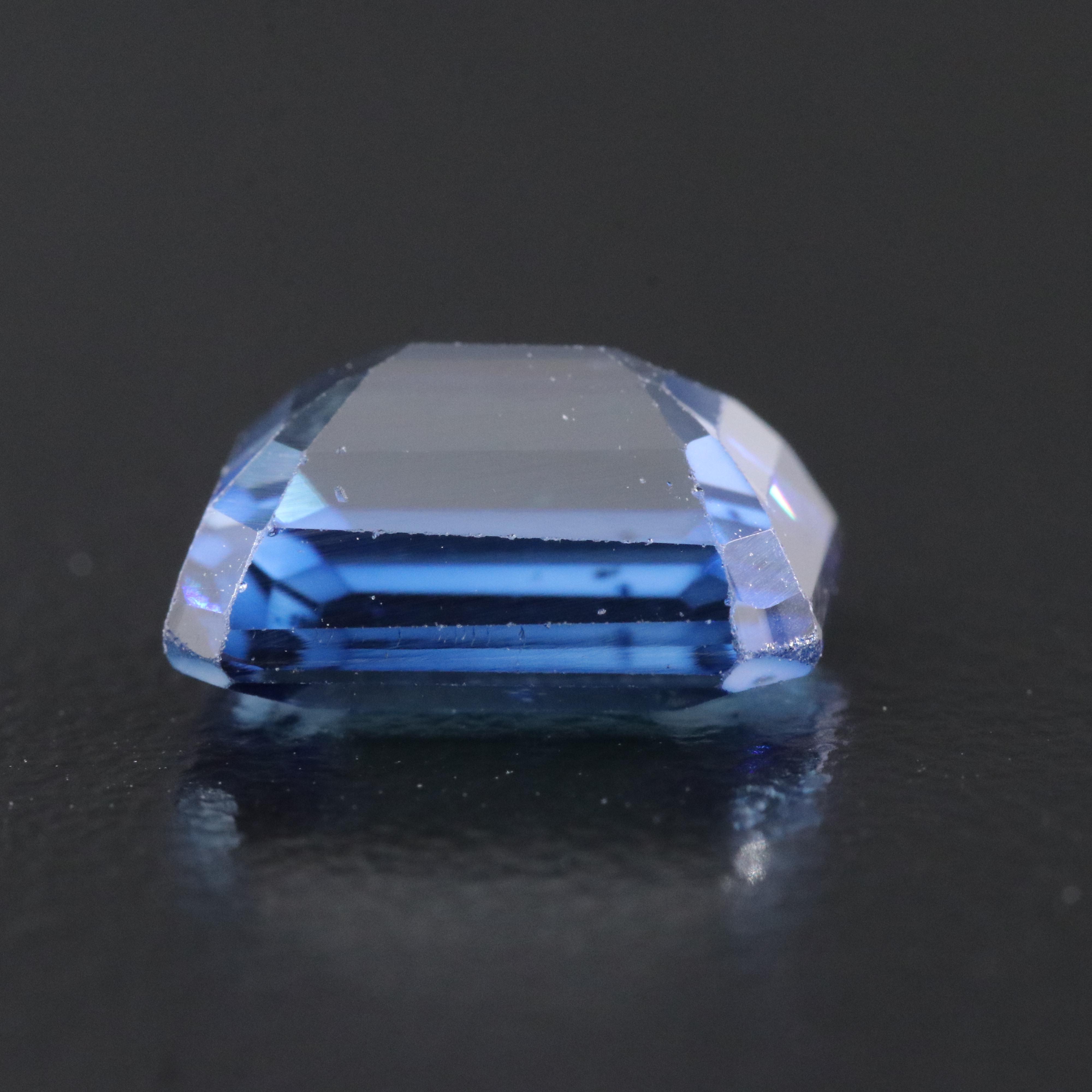 Loose 4.81 CT Lab Grown Sapphire