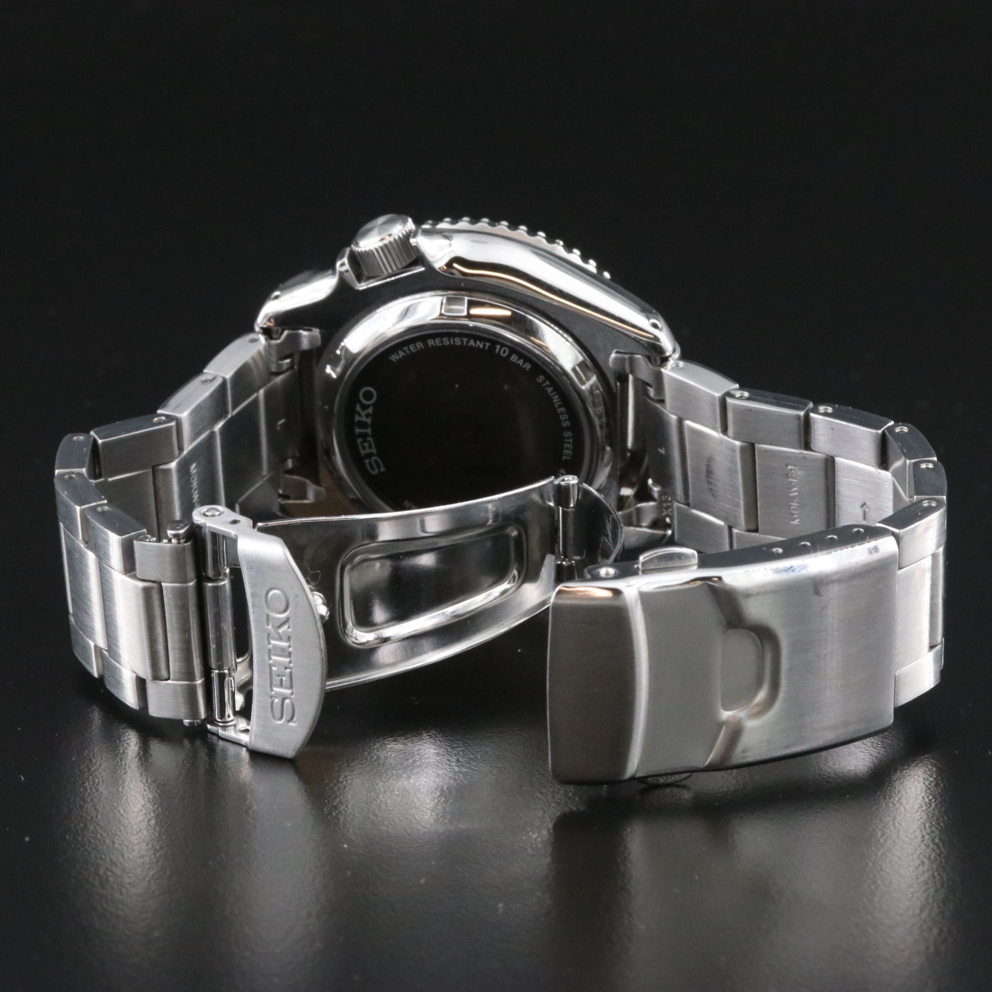 Seiko 5 Sports Day Date Skeleton Steel Automatic Watch