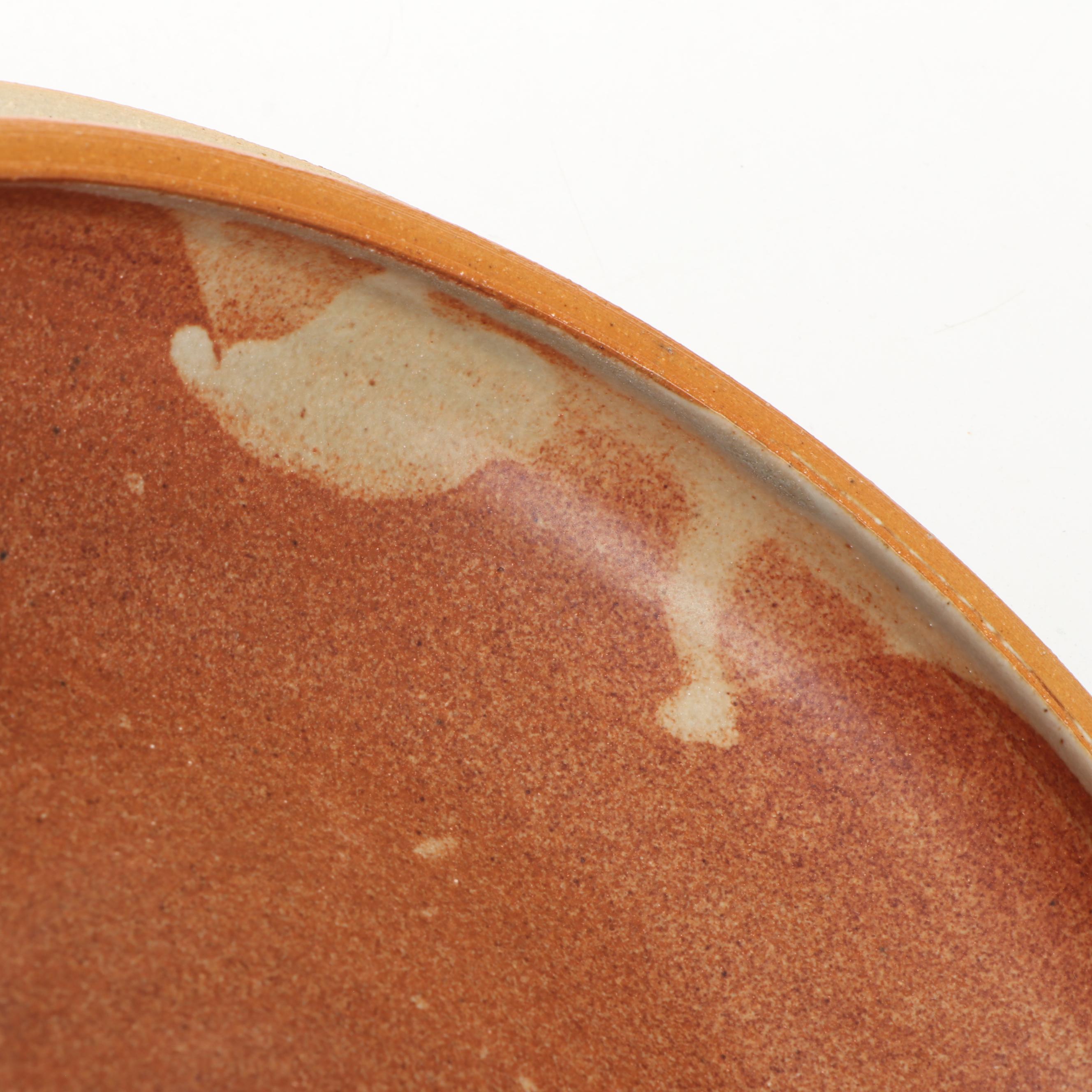 Dick Overman Stoneware Lidded Bowl, 2003