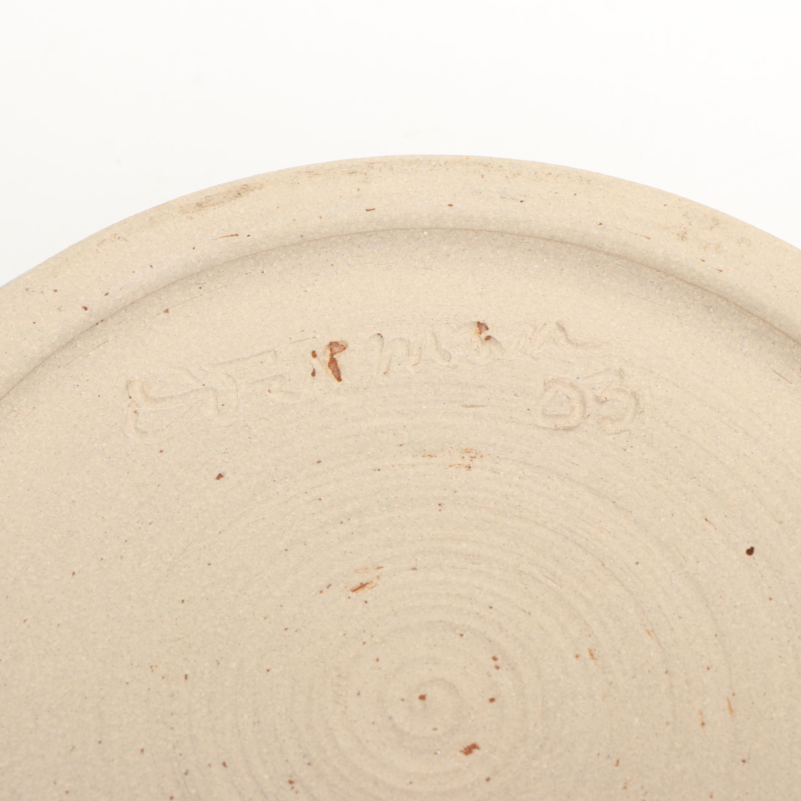 Dick Overman Stoneware Lidded Bowl, 2003