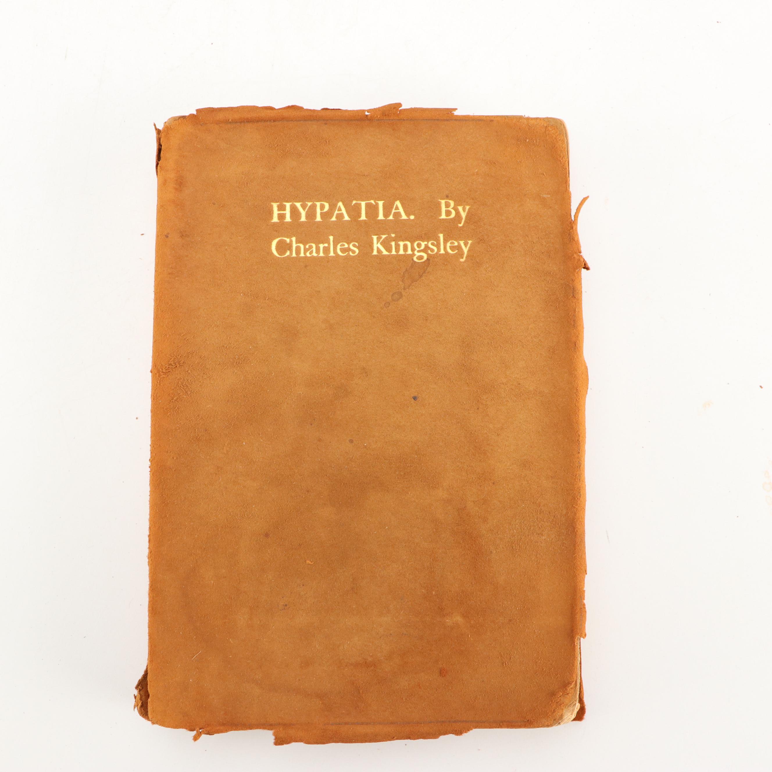 "Hypatia" by Charles Kingsley with Art Deco Birthday Ledger and Poetry Book