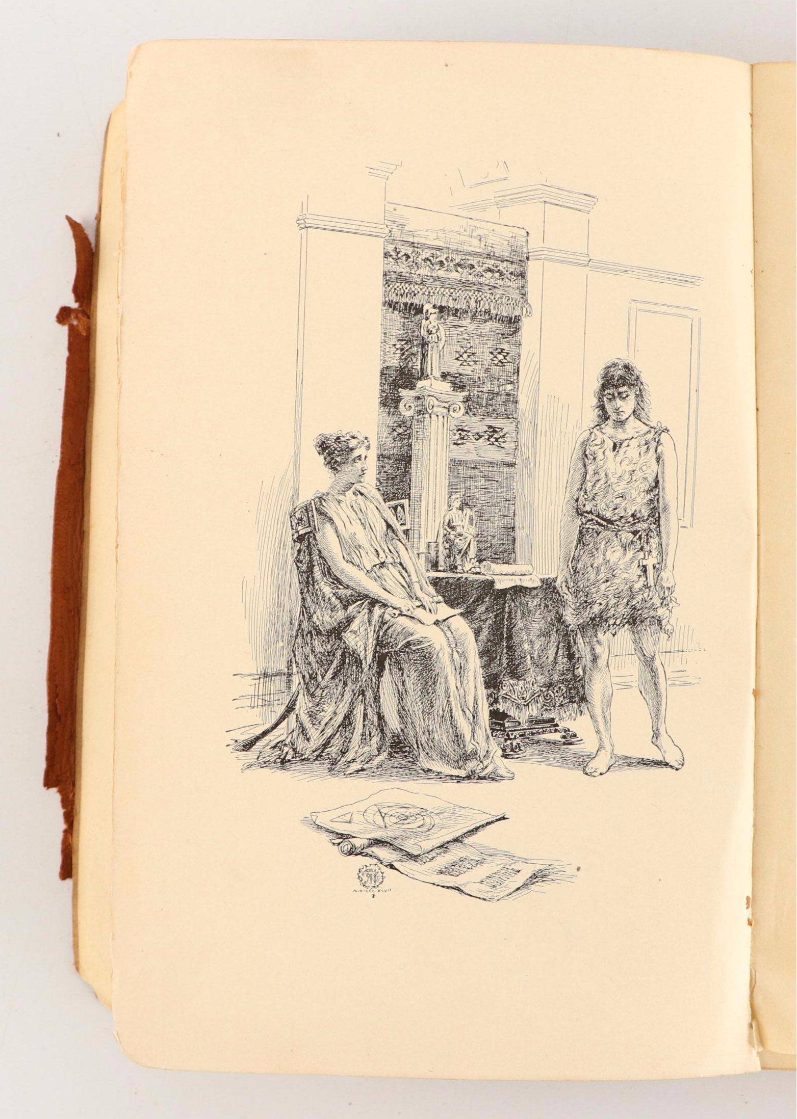 "Hypatia" by Charles Kingsley with Art Deco Birthday Ledger and Poetry Book