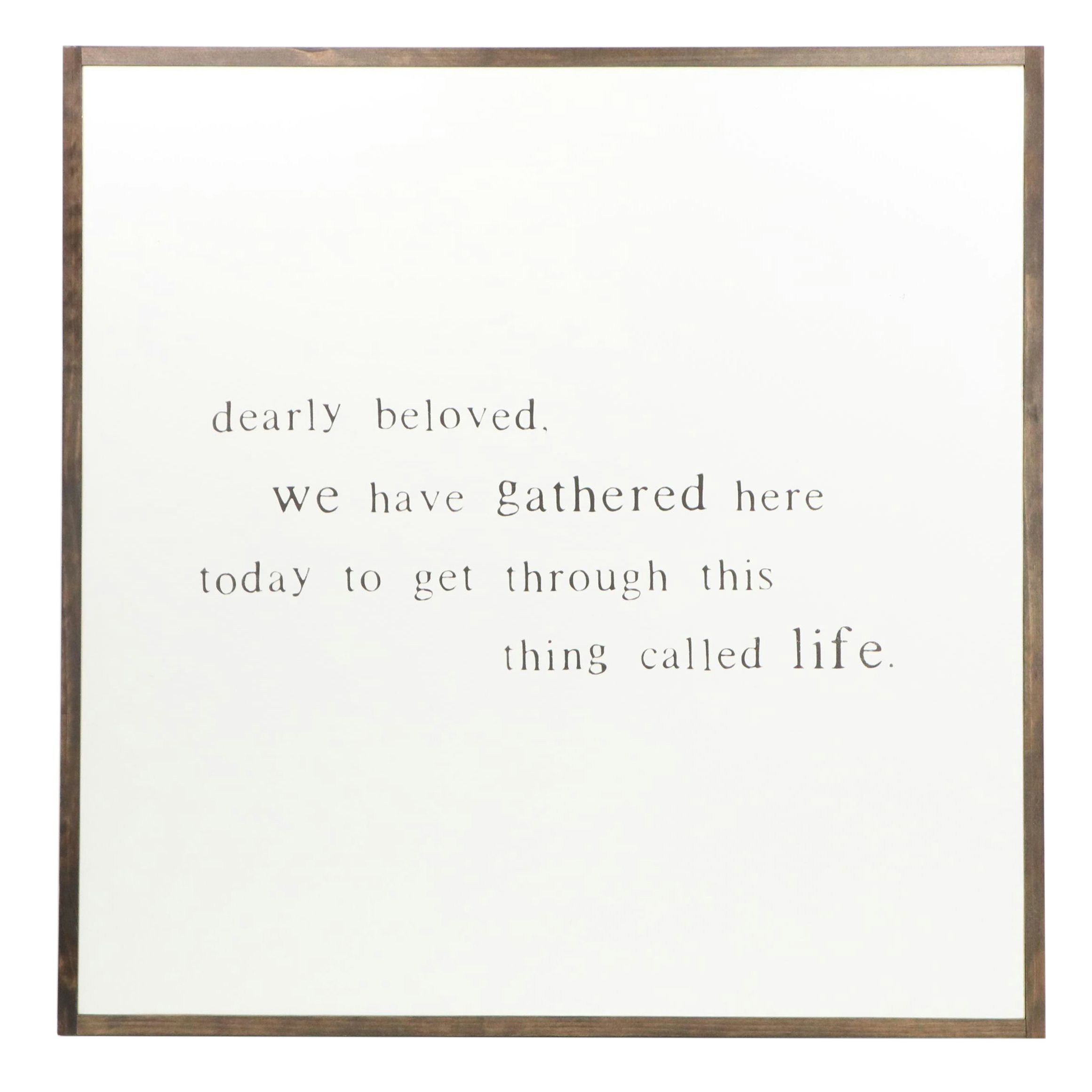 Wall Art with Lyrics from Prince "Let's Go Crazy," 21st Century