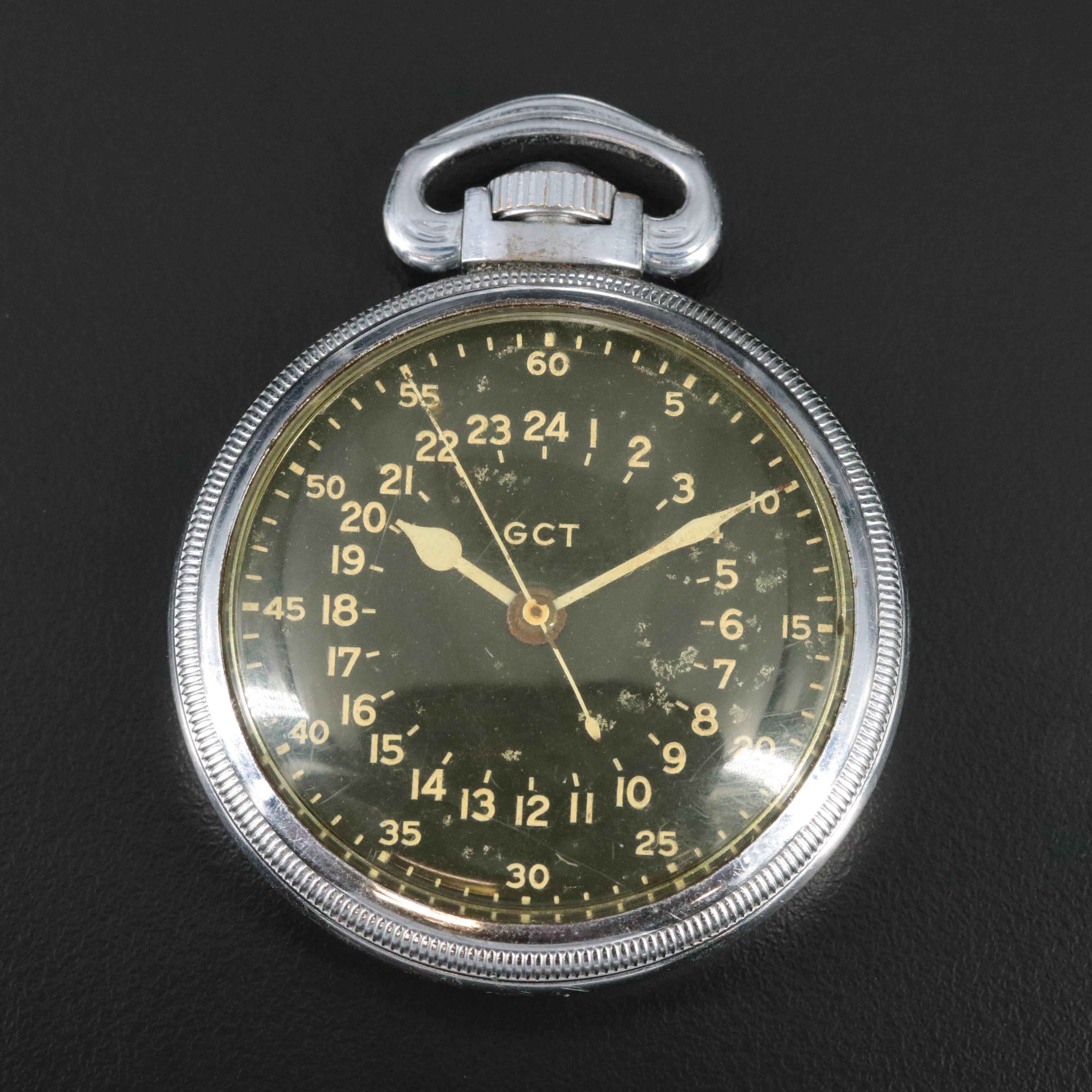 Elgin GCT Military 24 Hour Dial Pocket Watch