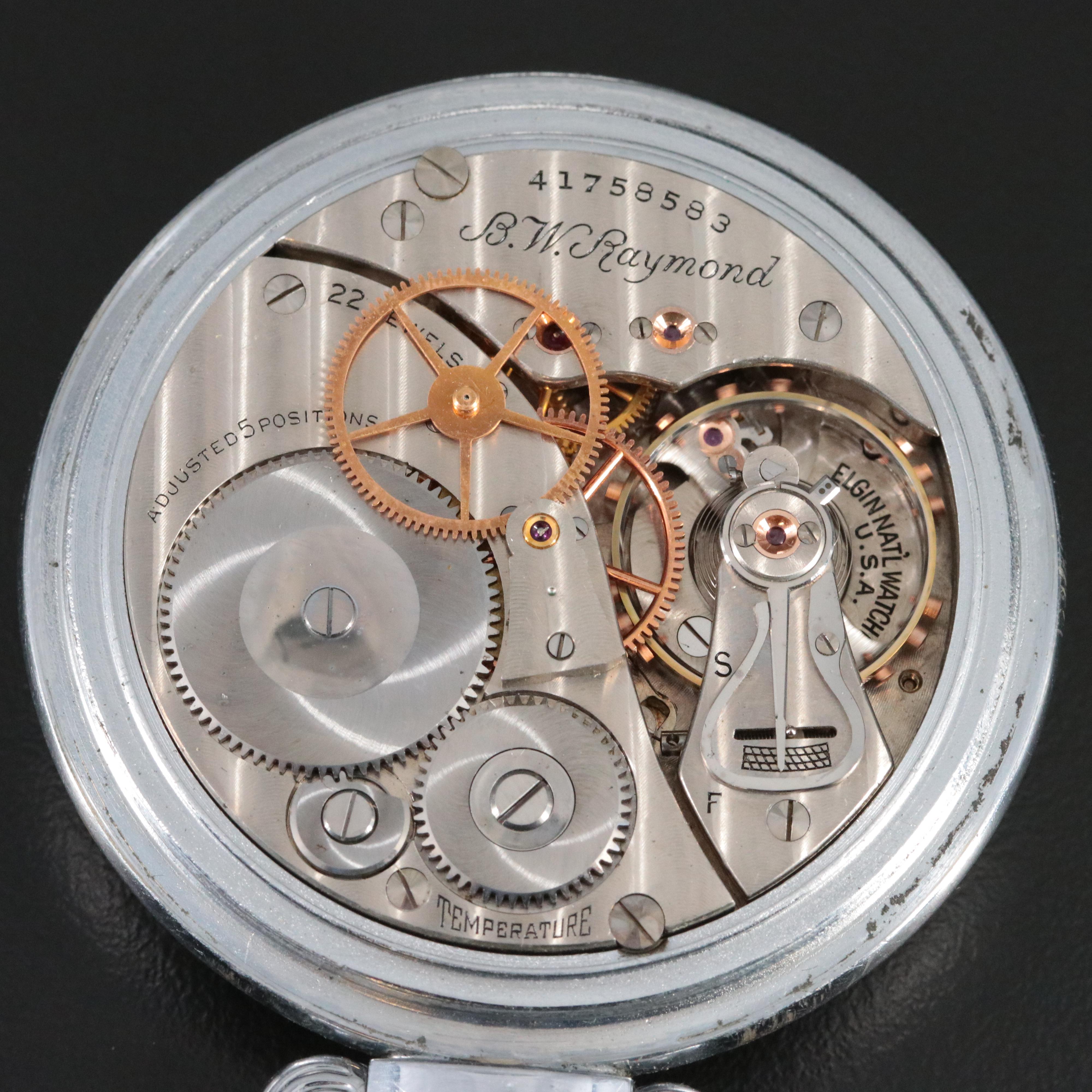 Elgin GCT Military 24 Hour Dial Pocket Watch