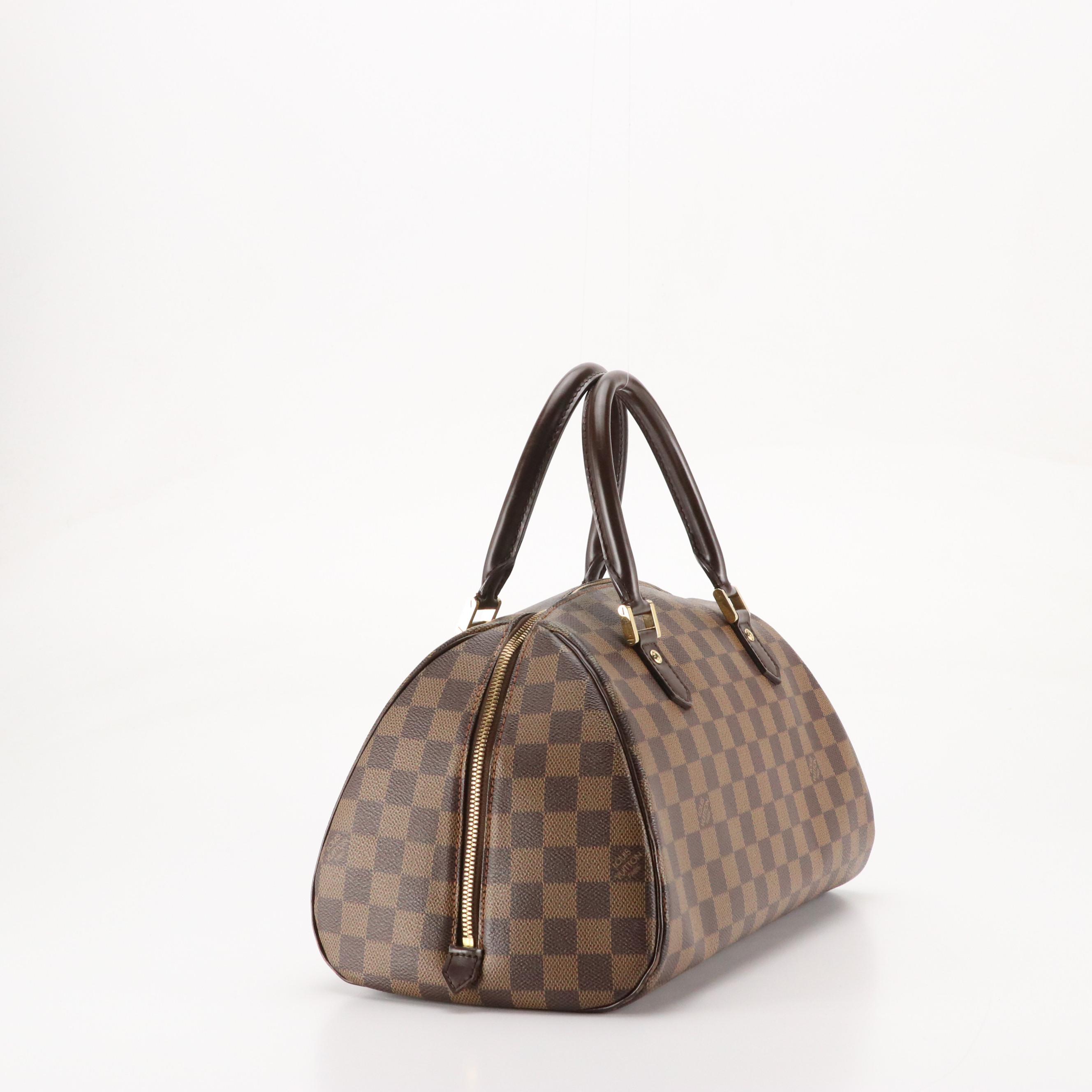 Louis Vuitton Ribera MM Satchel in Damier Ebene Coated Canvas