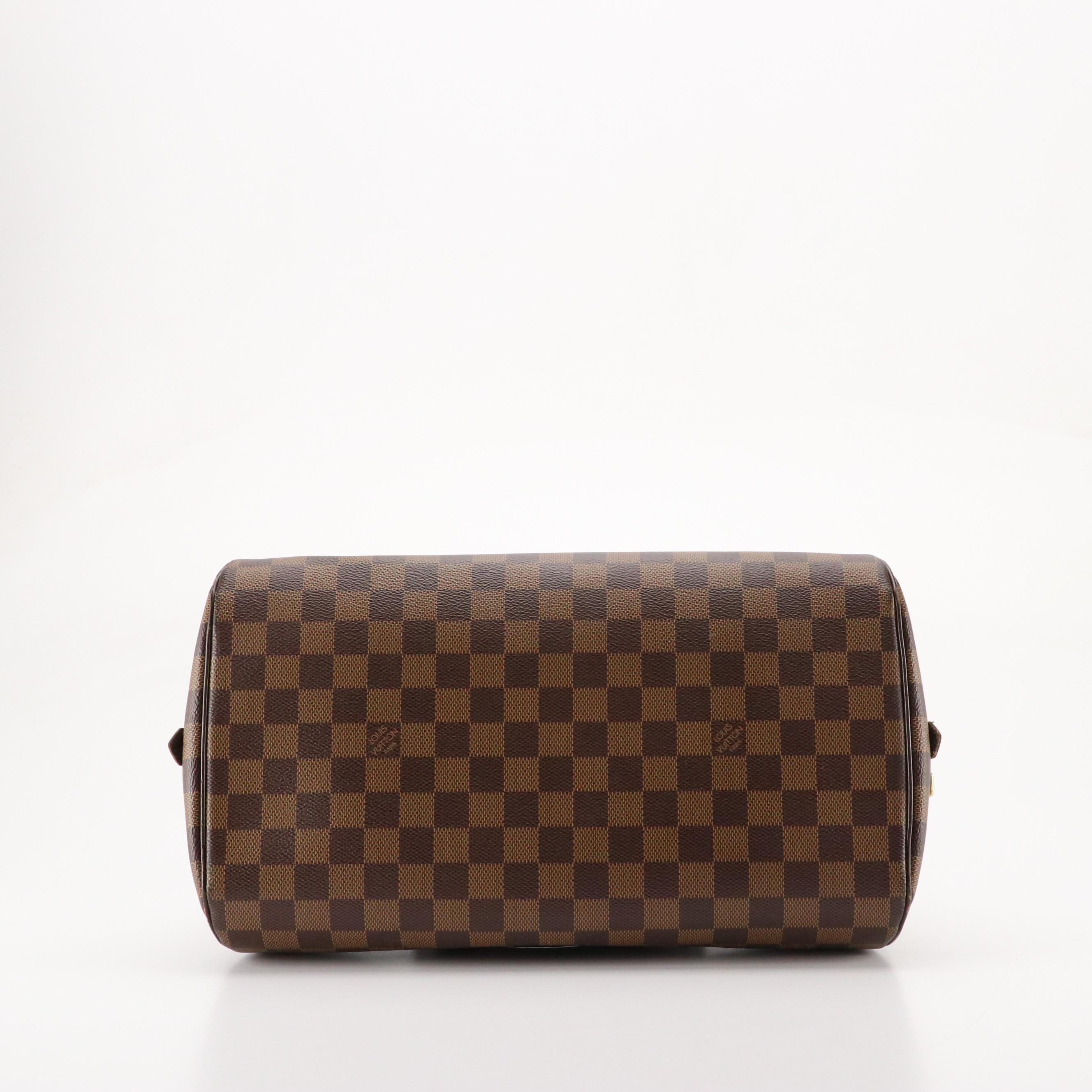 Louis Vuitton Ribera MM Satchel in Damier Ebene Coated Canvas