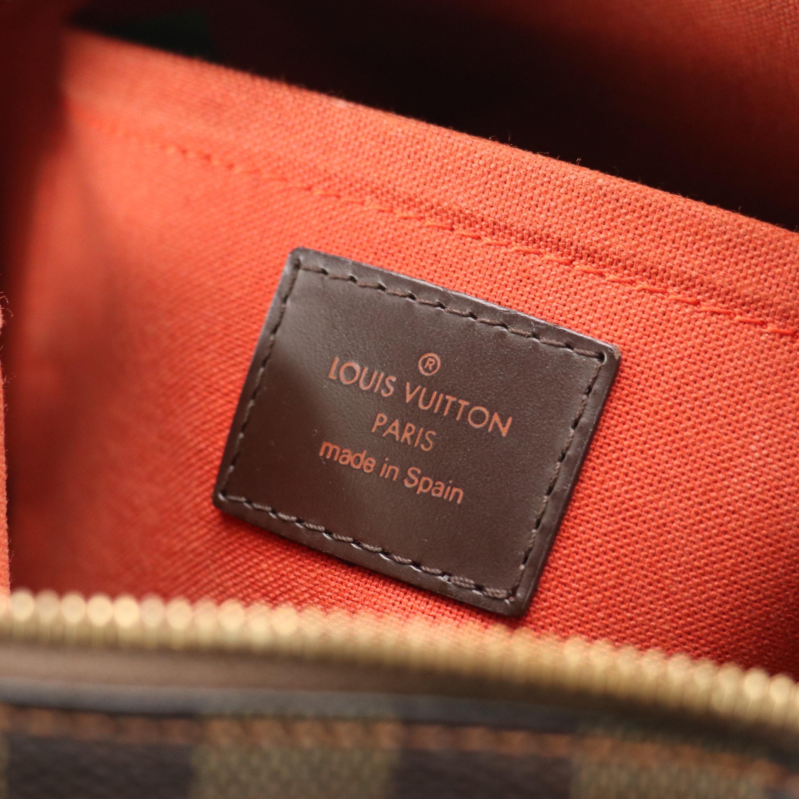 Louis Vuitton Ribera MM Satchel in Damier Ebene Coated Canvas