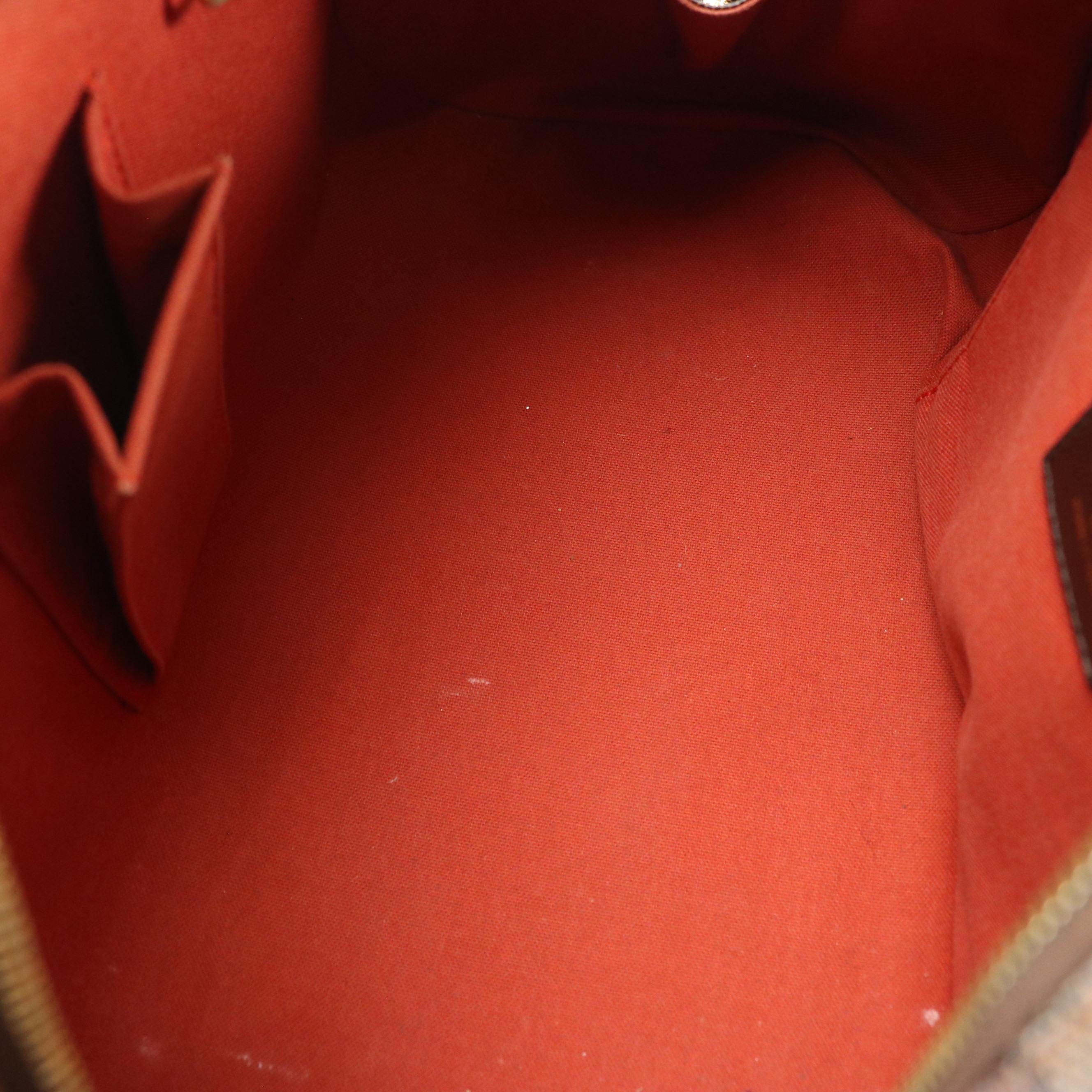 Louis Vuitton Ribera MM Satchel in Damier Ebene Coated Canvas