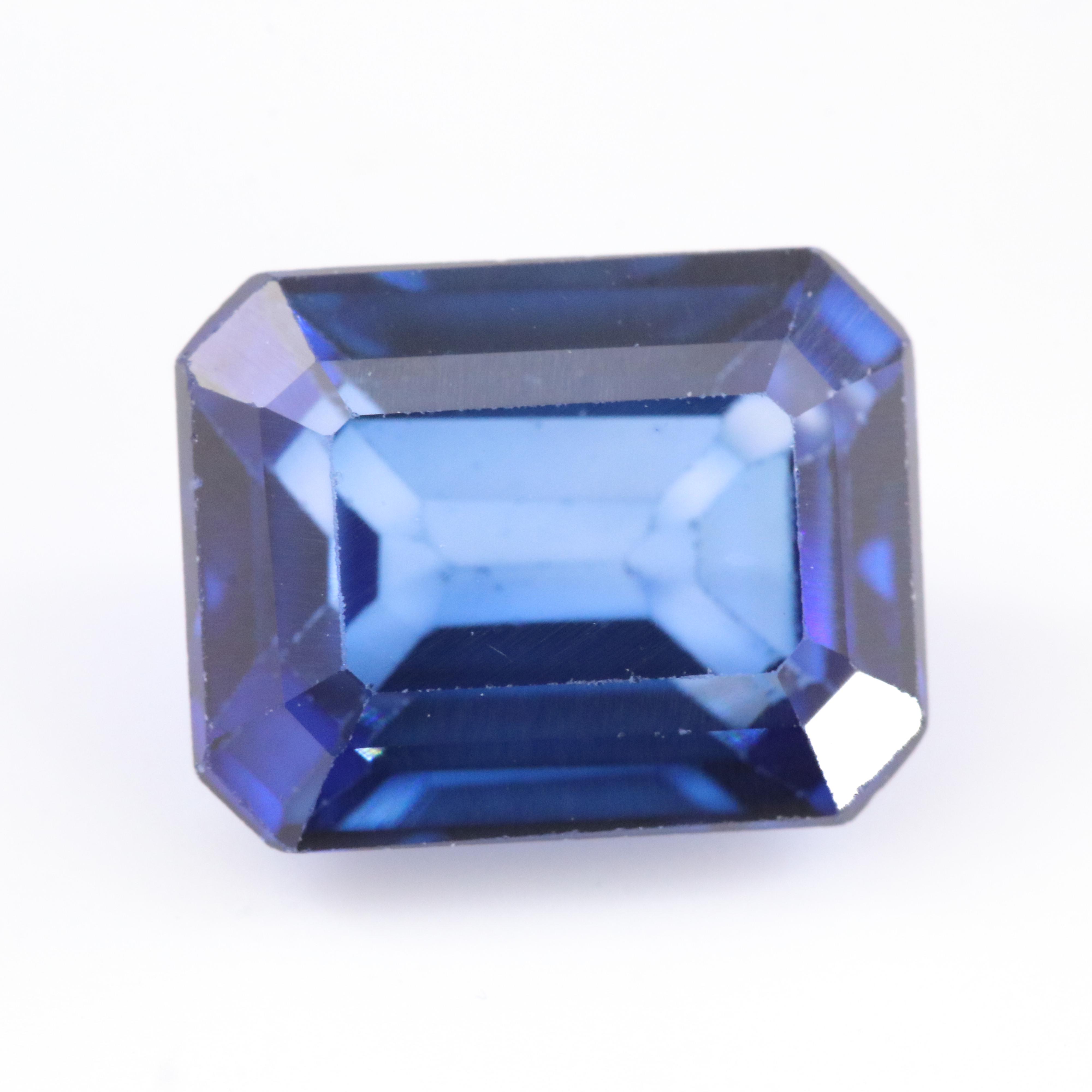 Loose 4.21 CT Lab Grown Sapphire