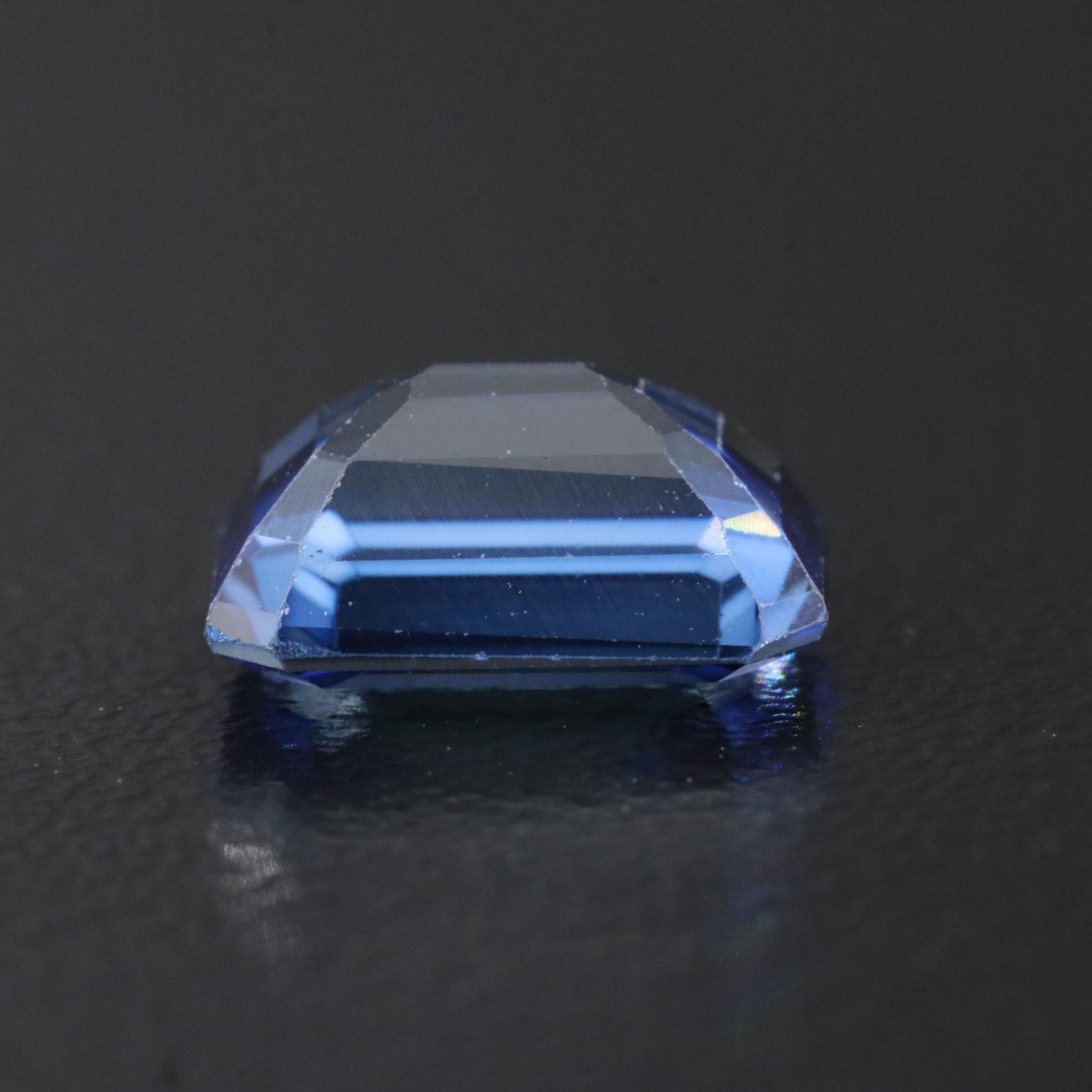 Loose 4.21 CT Lab Grown Sapphire