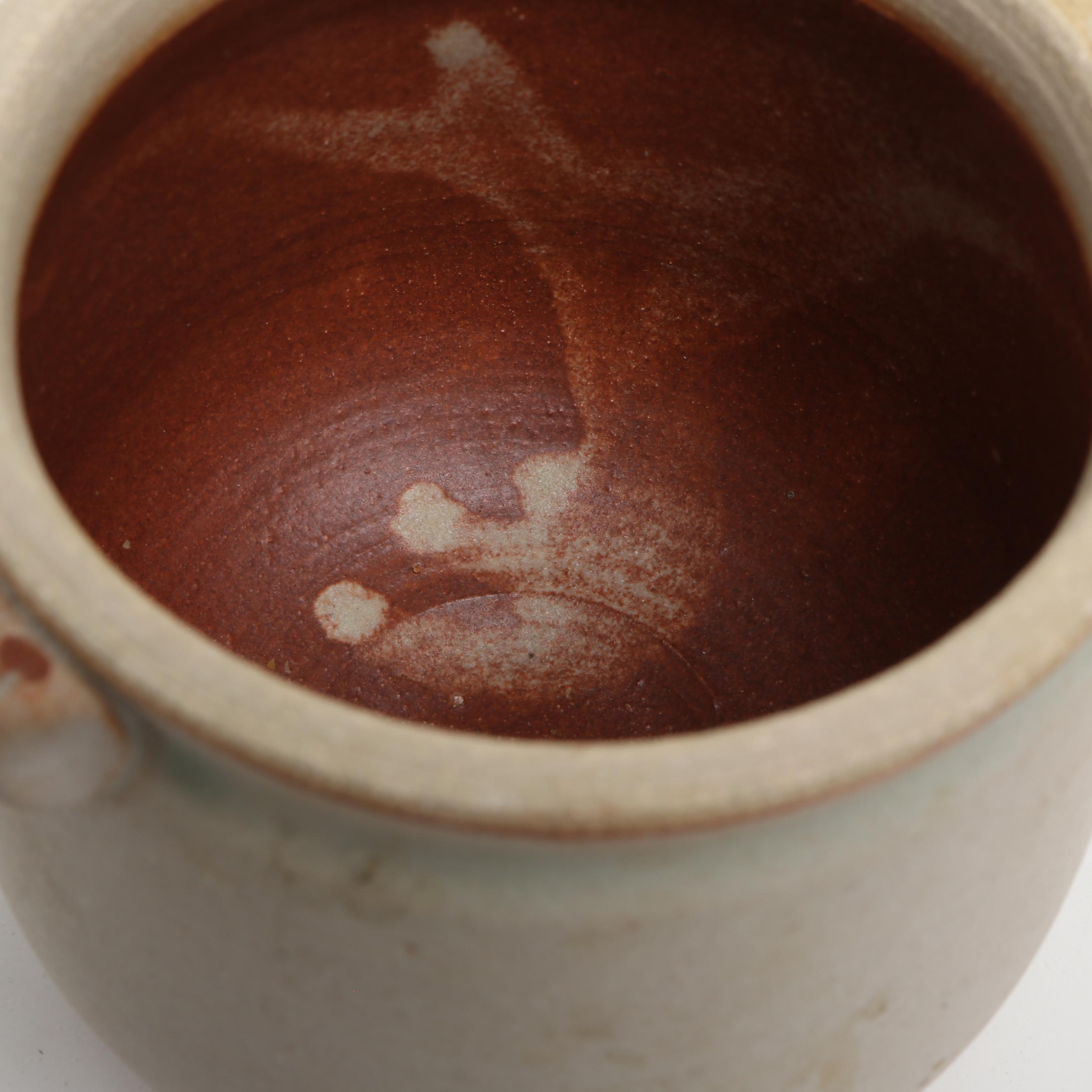 Dick Overman Stoneware Creamer, Sugar Bowl, and Tray, 2001