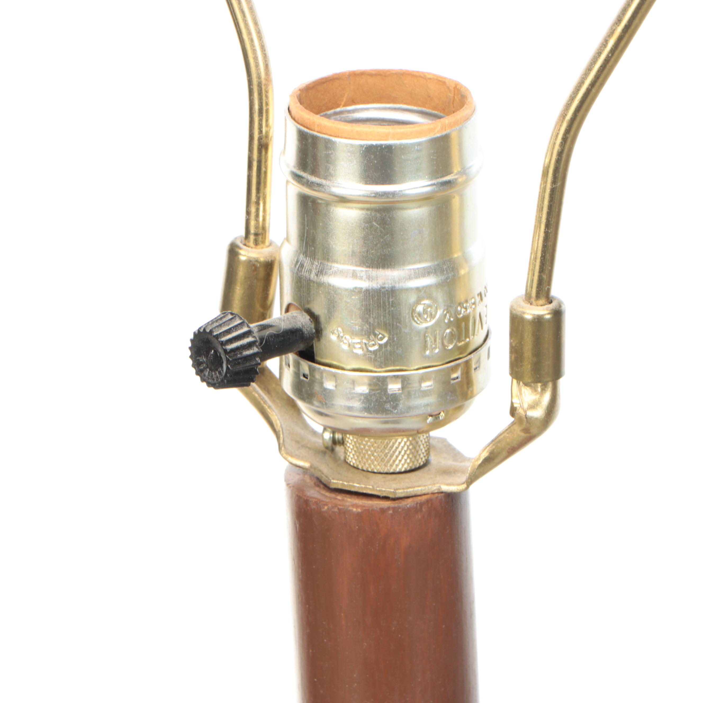 Primitive Style Folk Art Bird House Floor Lamp with Gingham Shade