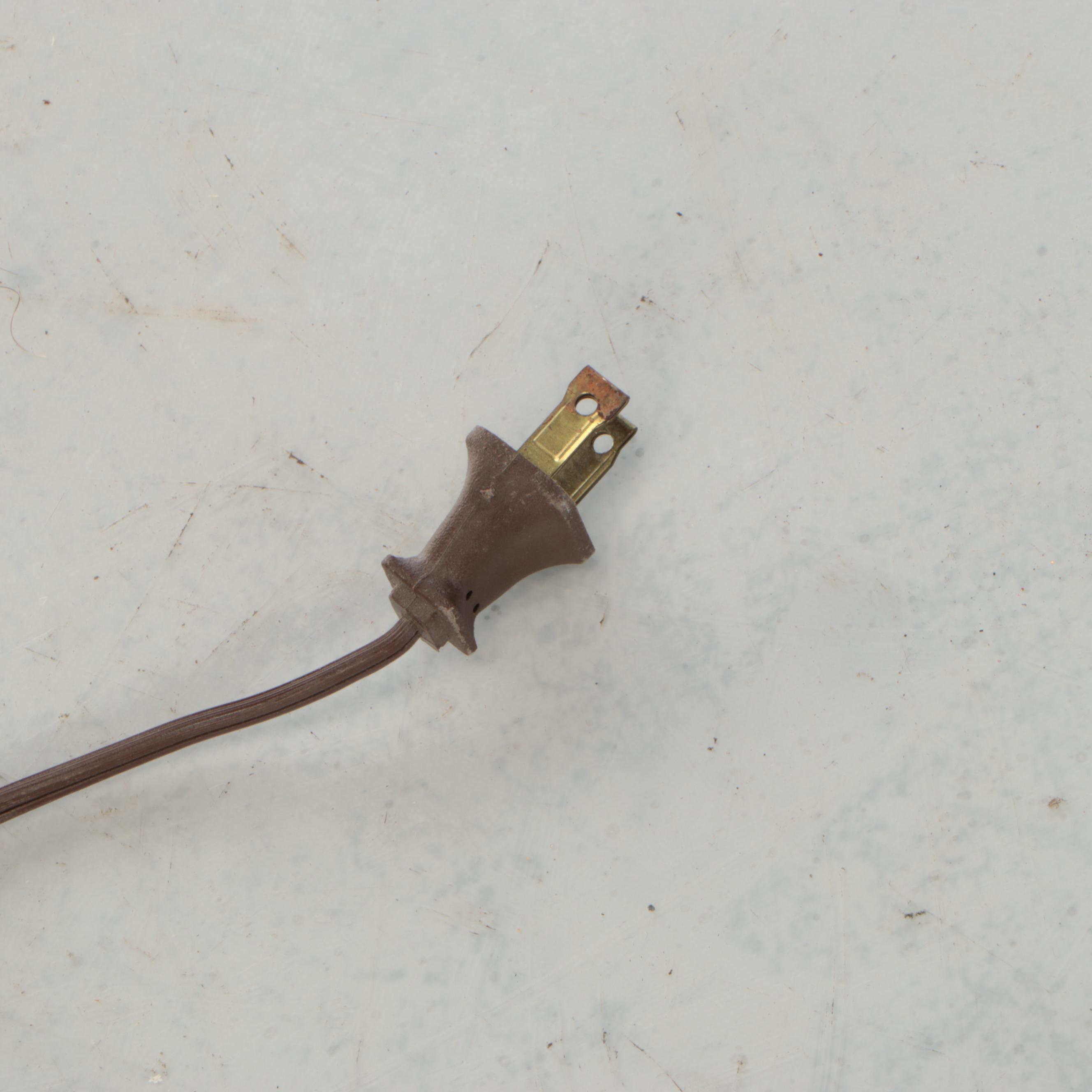 Primitive Style Folk Art Bird House Floor Lamp with Gingham Shade