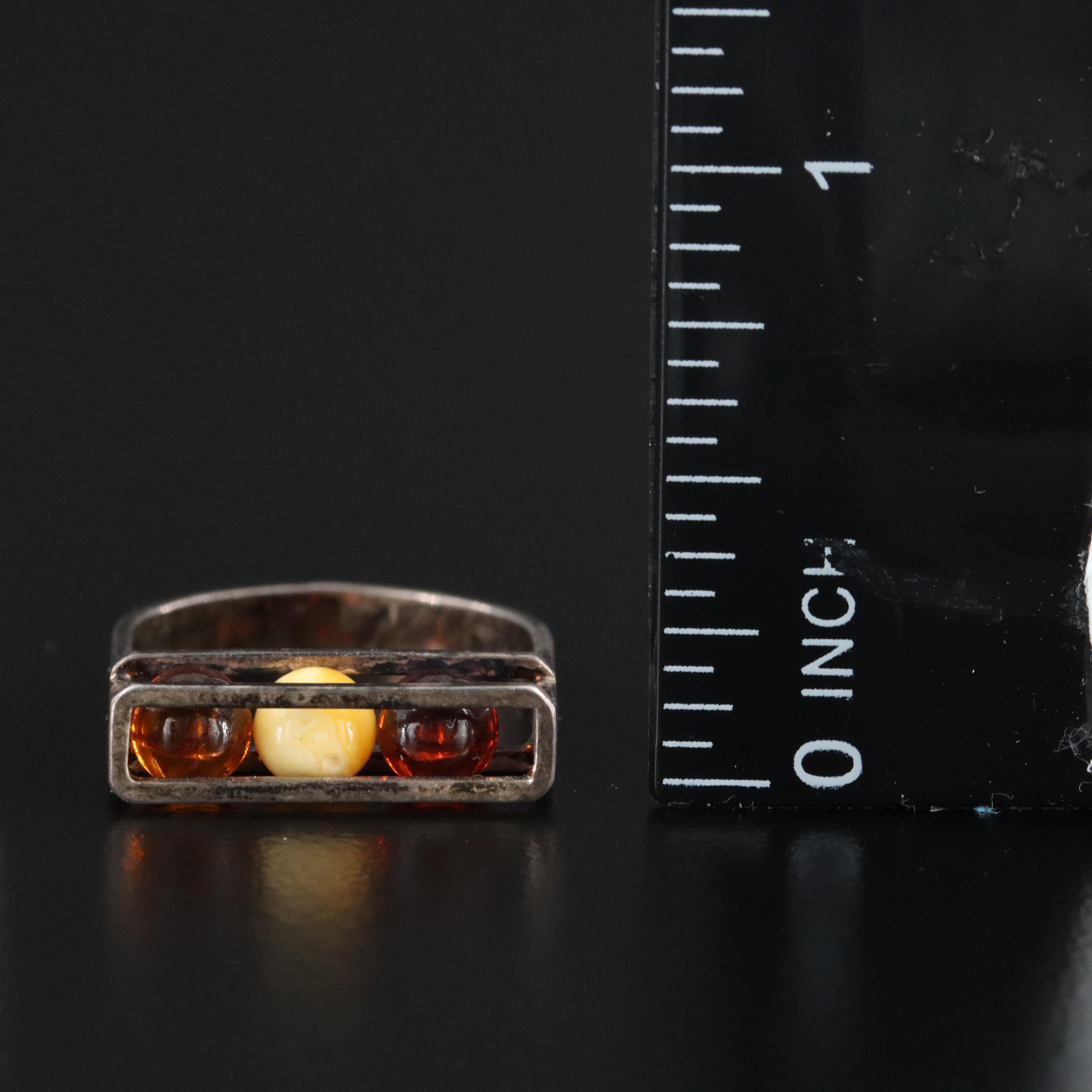 Collection of Artisan Sterling Gemstone Rings Featuring James Frappe