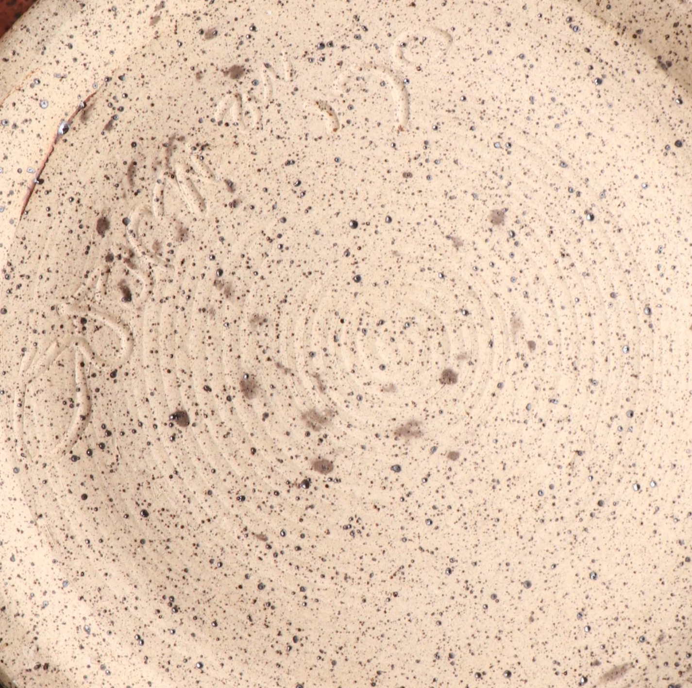 Dick Overman Art Pottery Stoneware Plates and Bowls, Late 20th Century