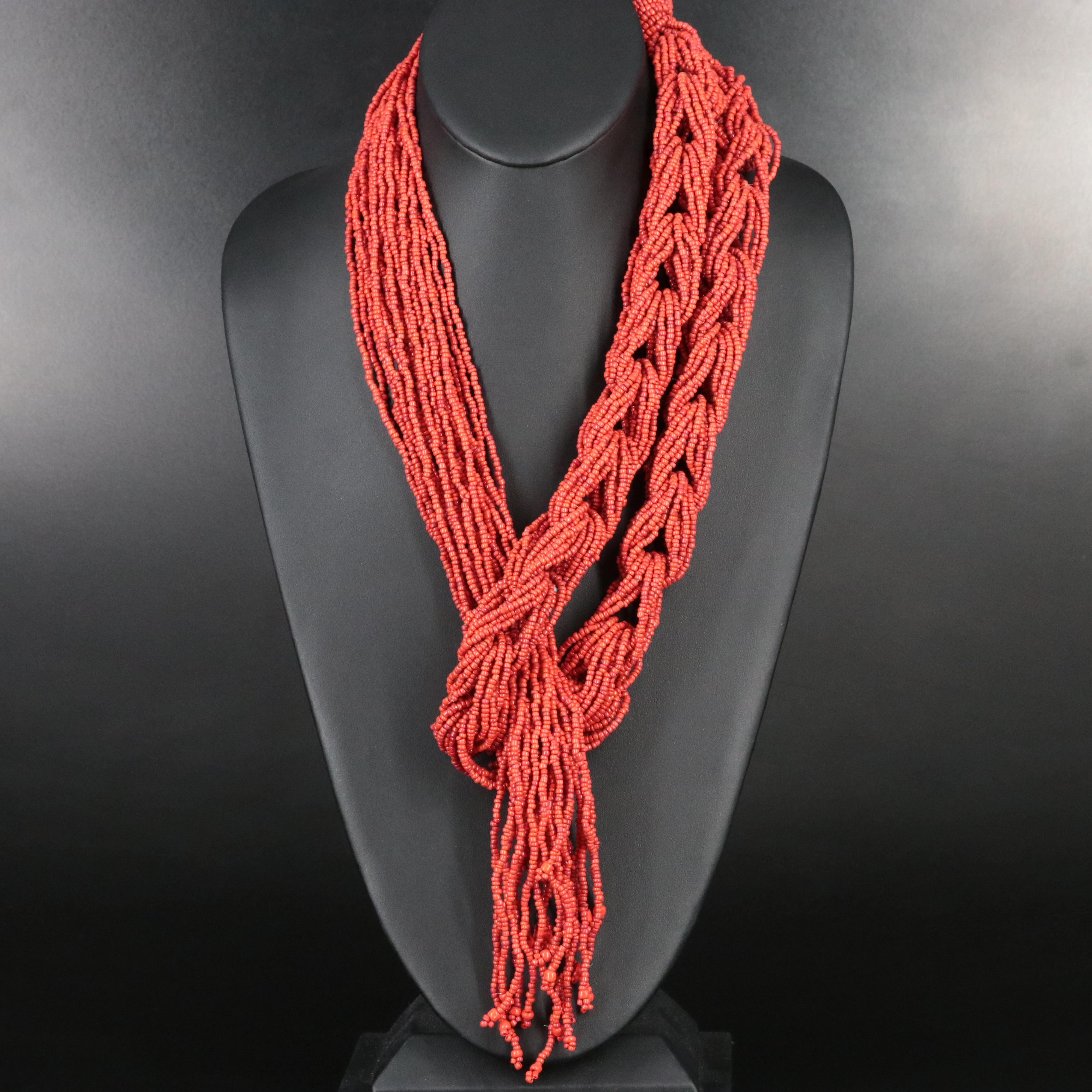 Braided Seed Bead Sautoir