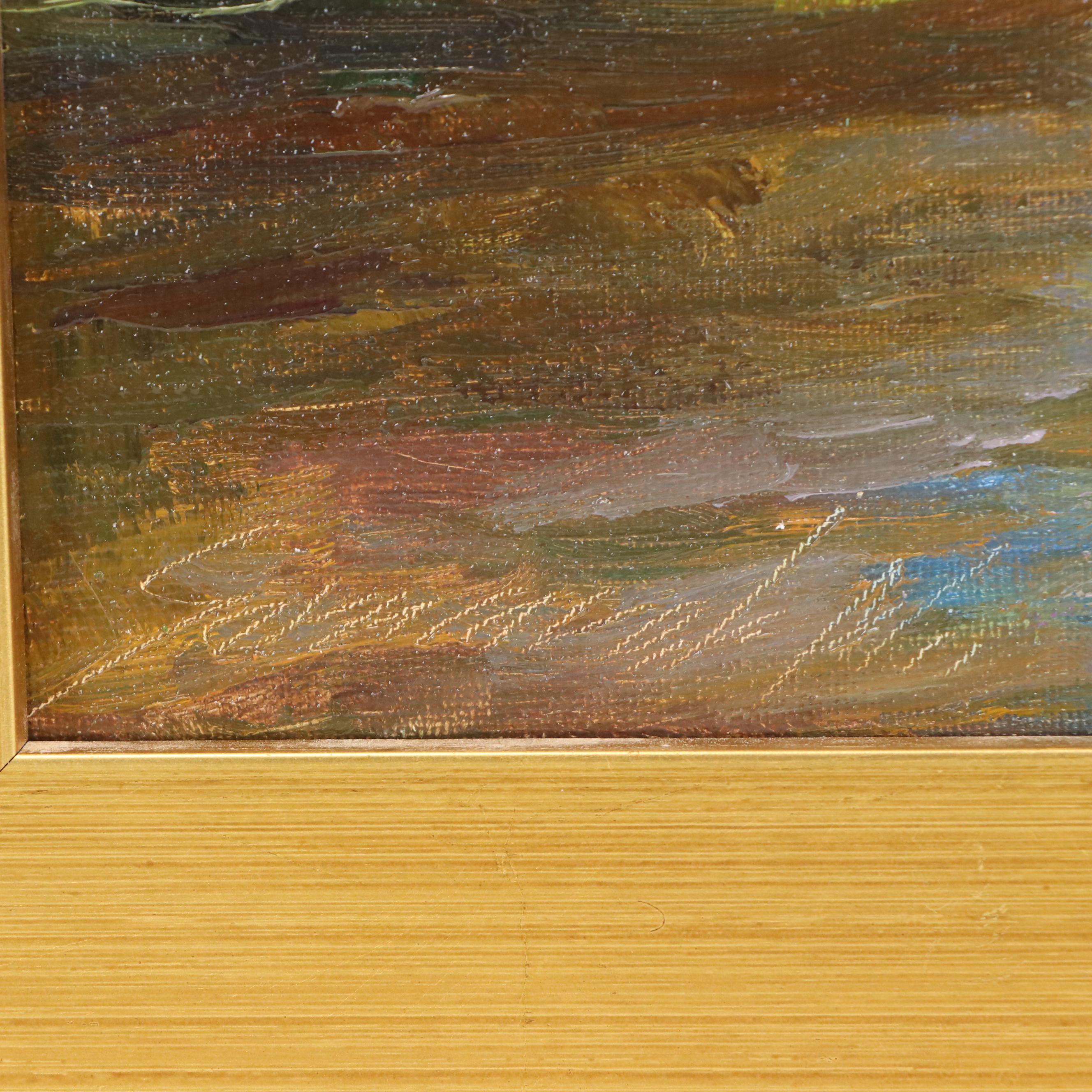 Garncarek Aleksander Pond Landscape Oil Painting, 2025