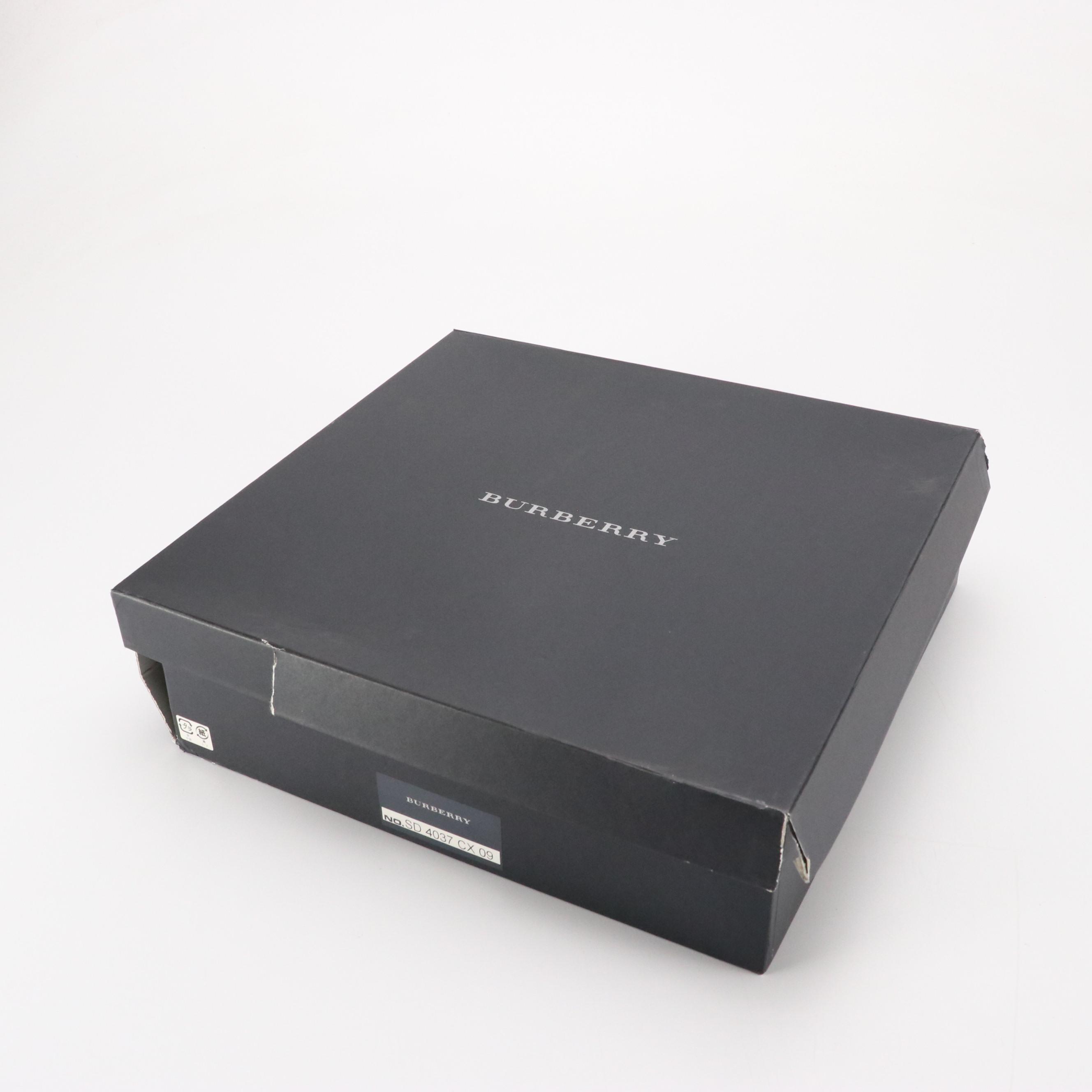 Burberry Shoulder Bag in Black Saffiano Leather with Box