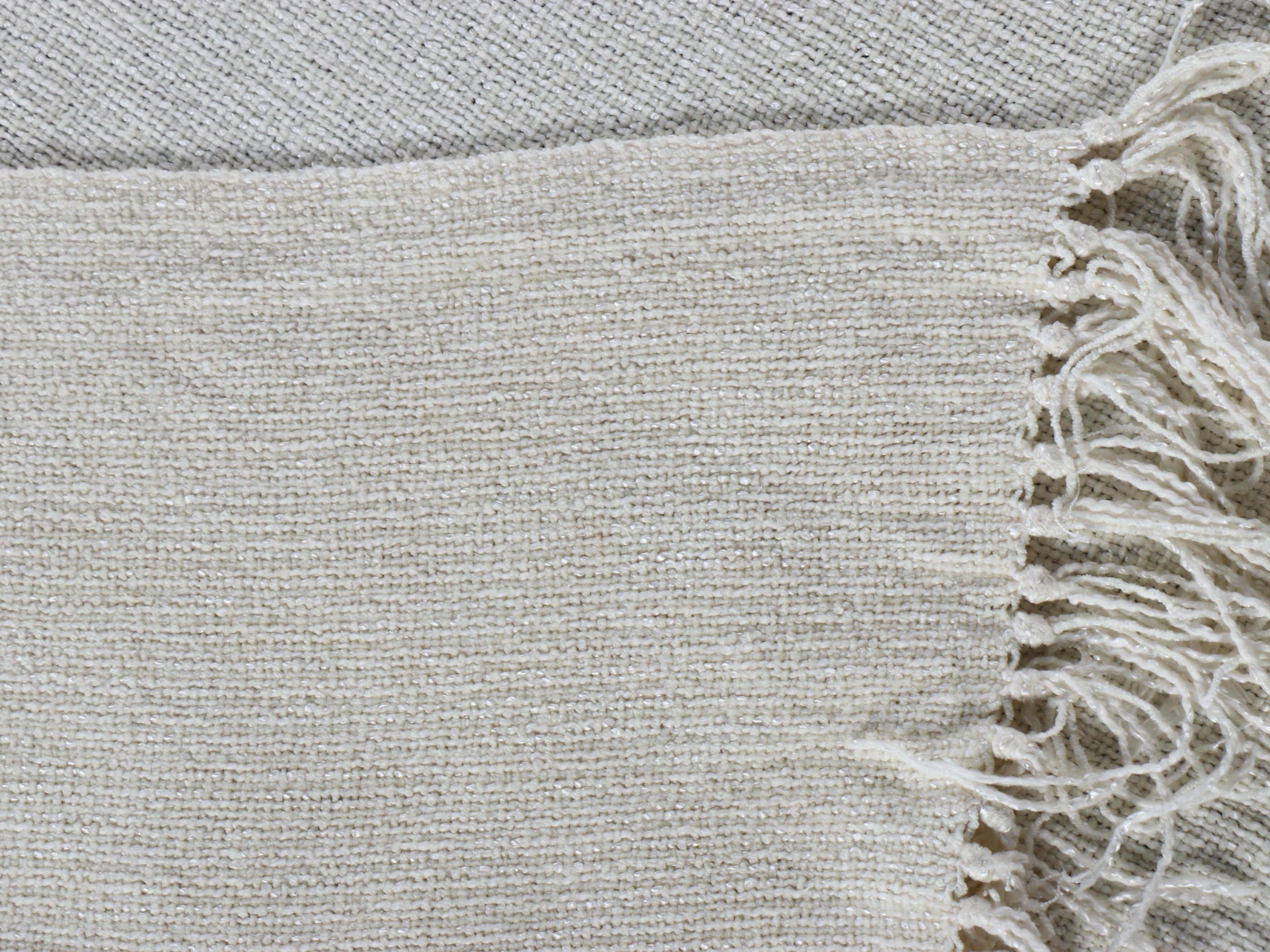 Churchill Weavers Handwoven Fringed Chenille Throw Blanket