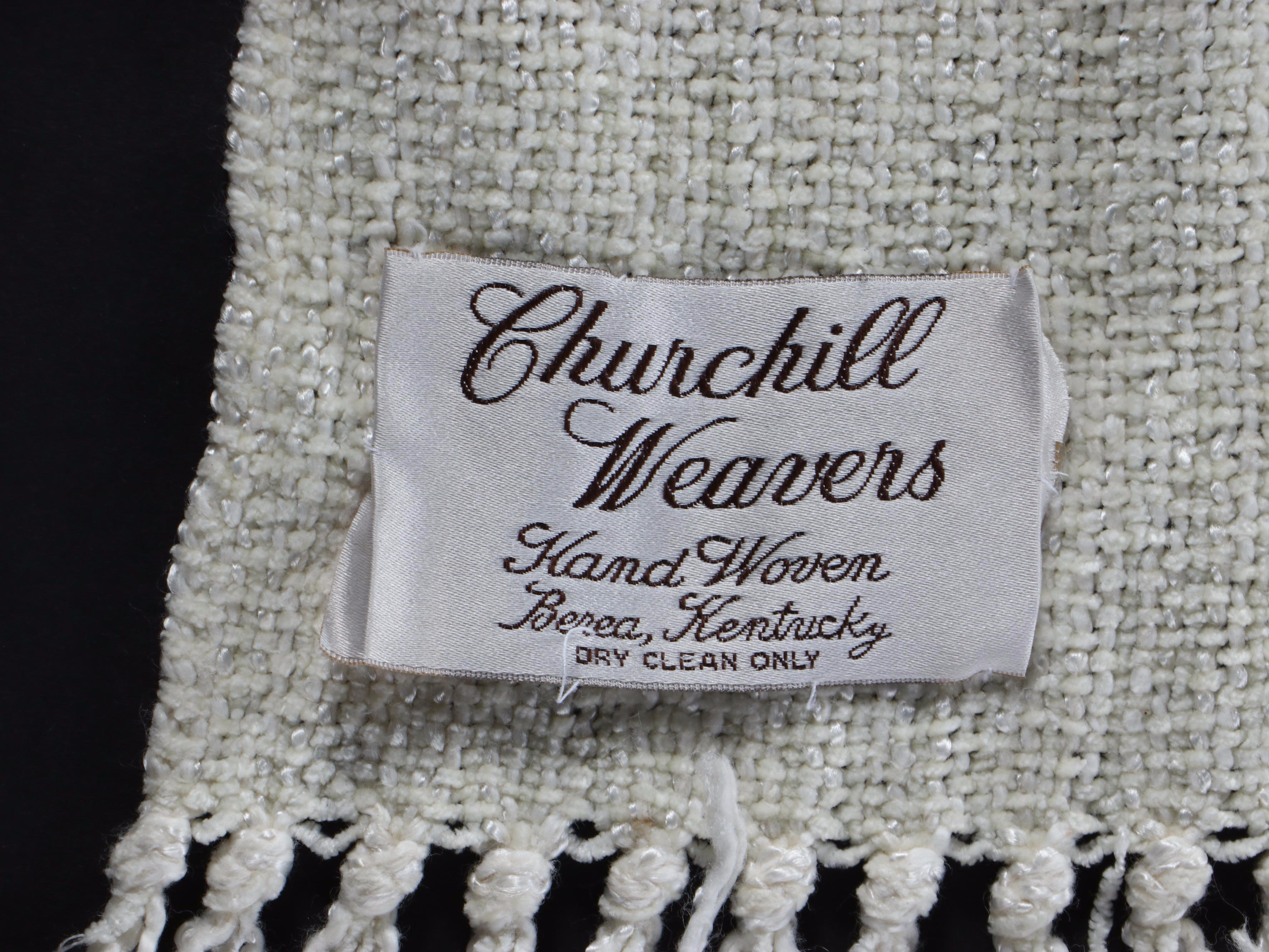 Churchill Weavers Handwoven Fringed Chenille Throw Blanket