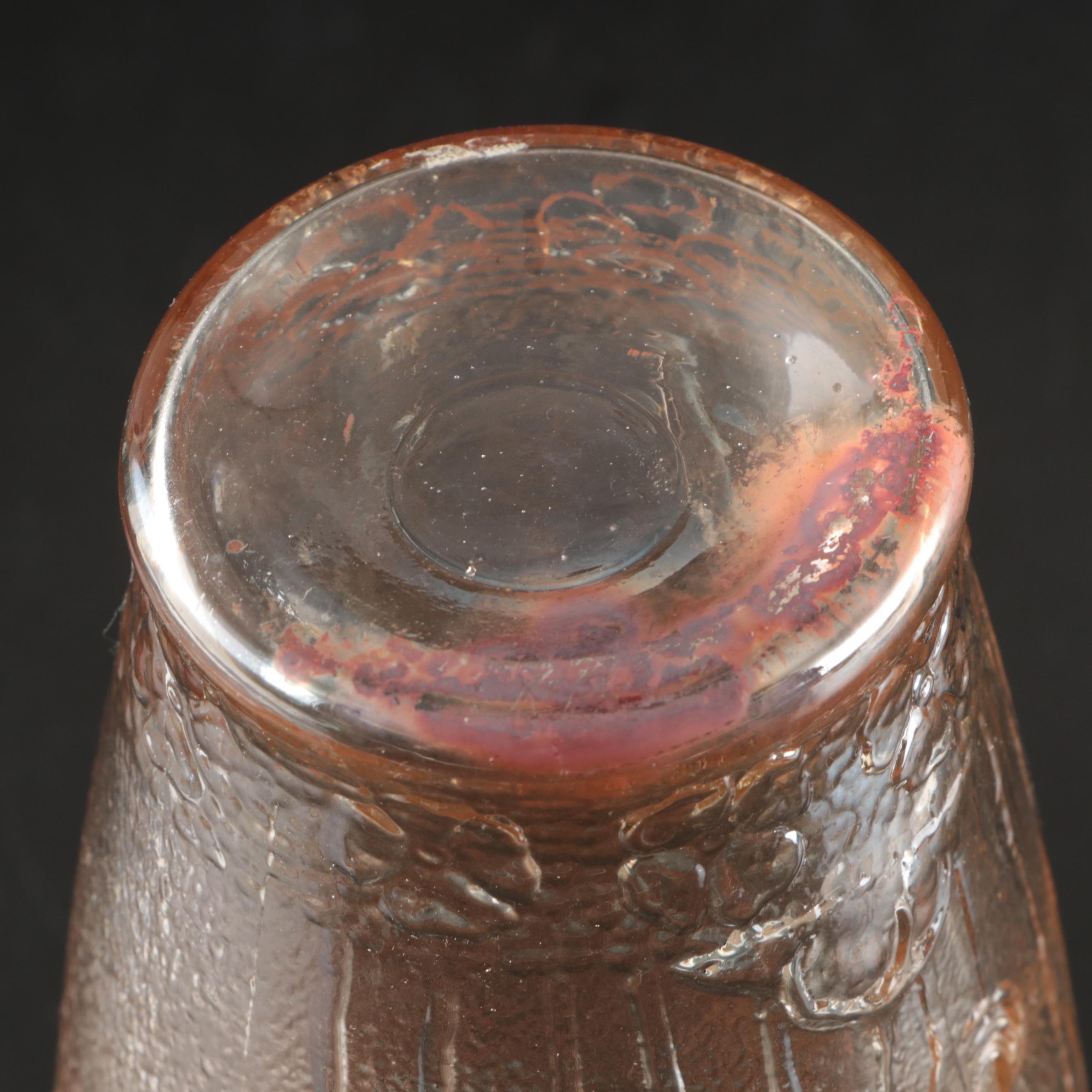 Art Deco Wall Pocket with Other Marigold Carnival Glass Tableware