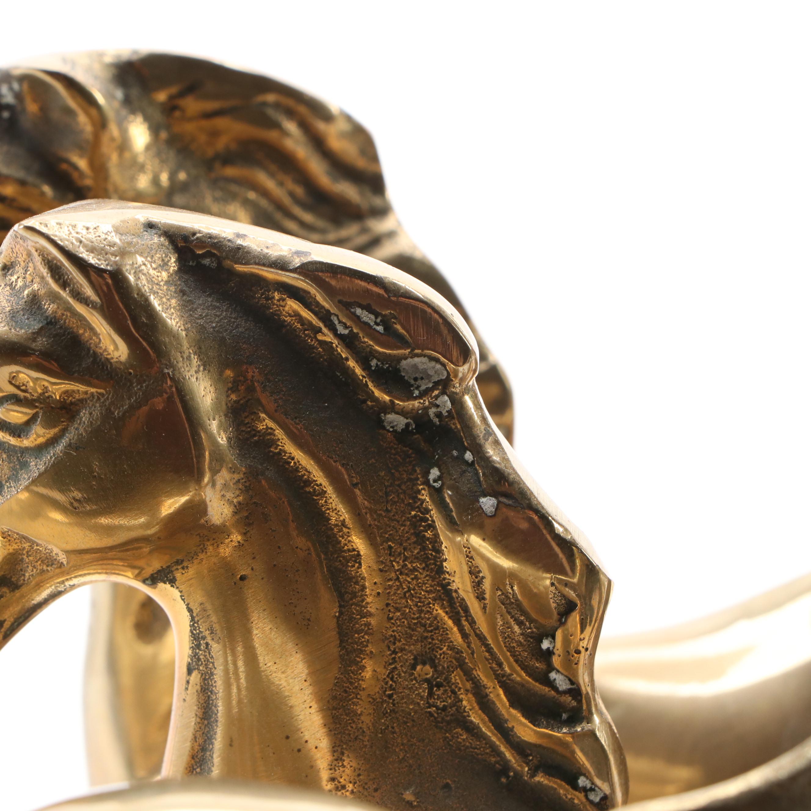 Cast Brass "Wild Horses" Running Mustangs Award