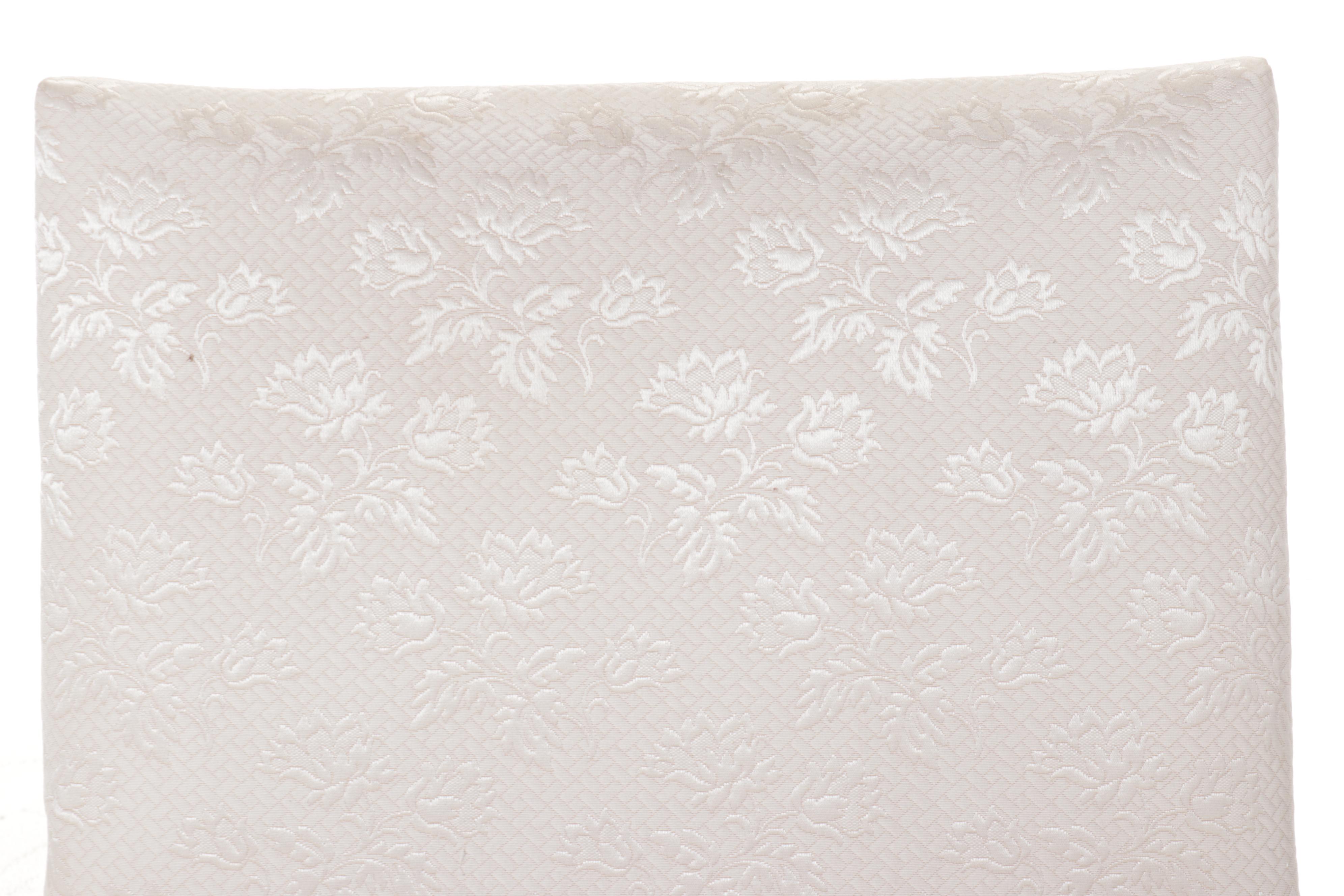 Jacobean Style Fabric Upholstered Carved Wood Armchair, 20th Century