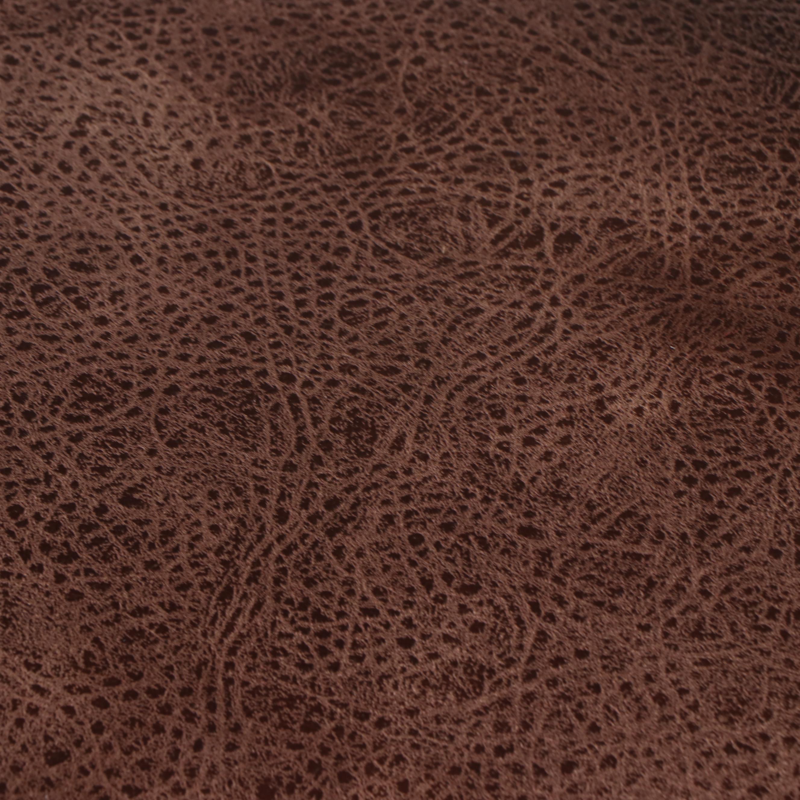 Contemporary Mahogany Finish Mixed Fabric Upholstered Occasional Chair