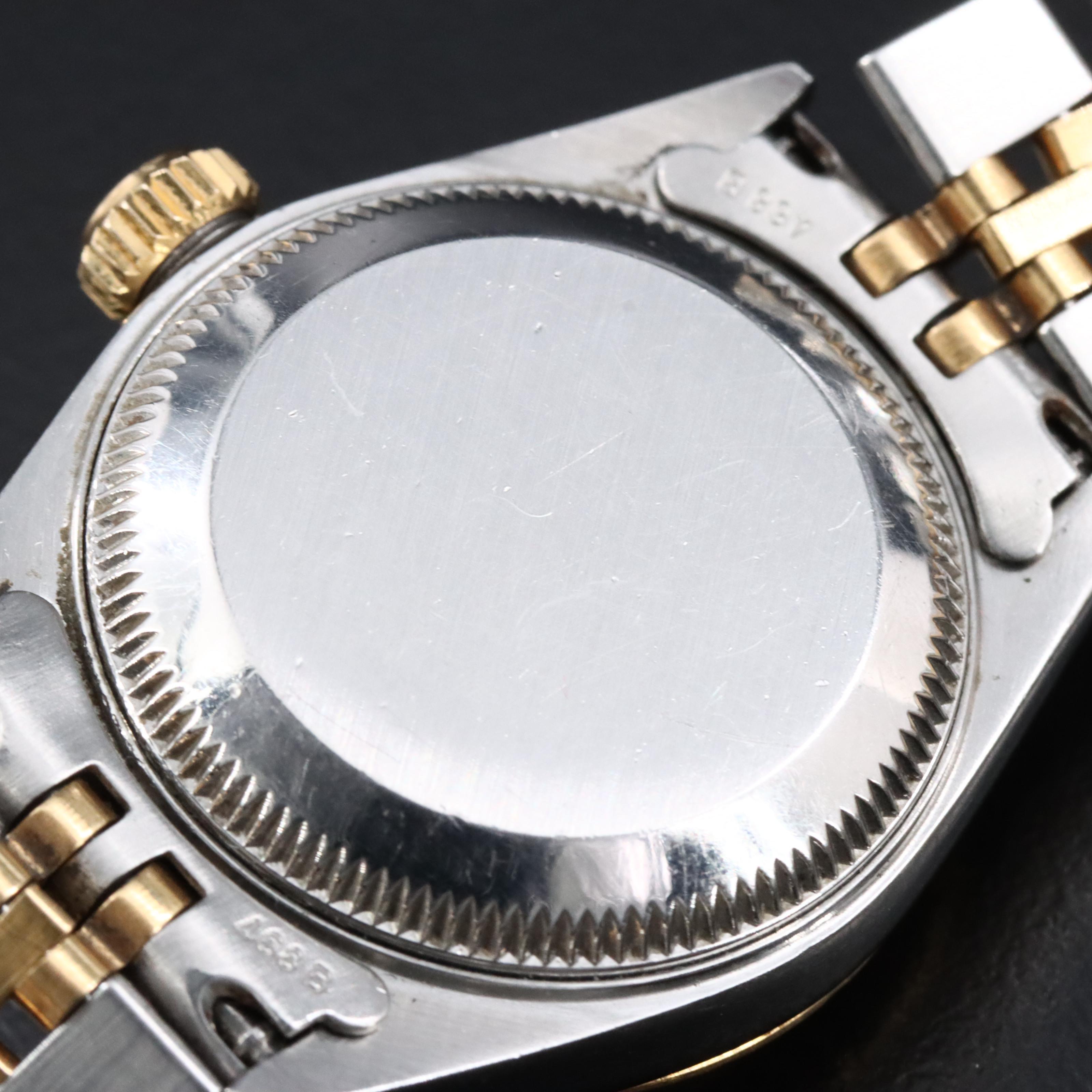 Rolex White Mother-of-Pearl Roman Dial Datejust 79173 Watch