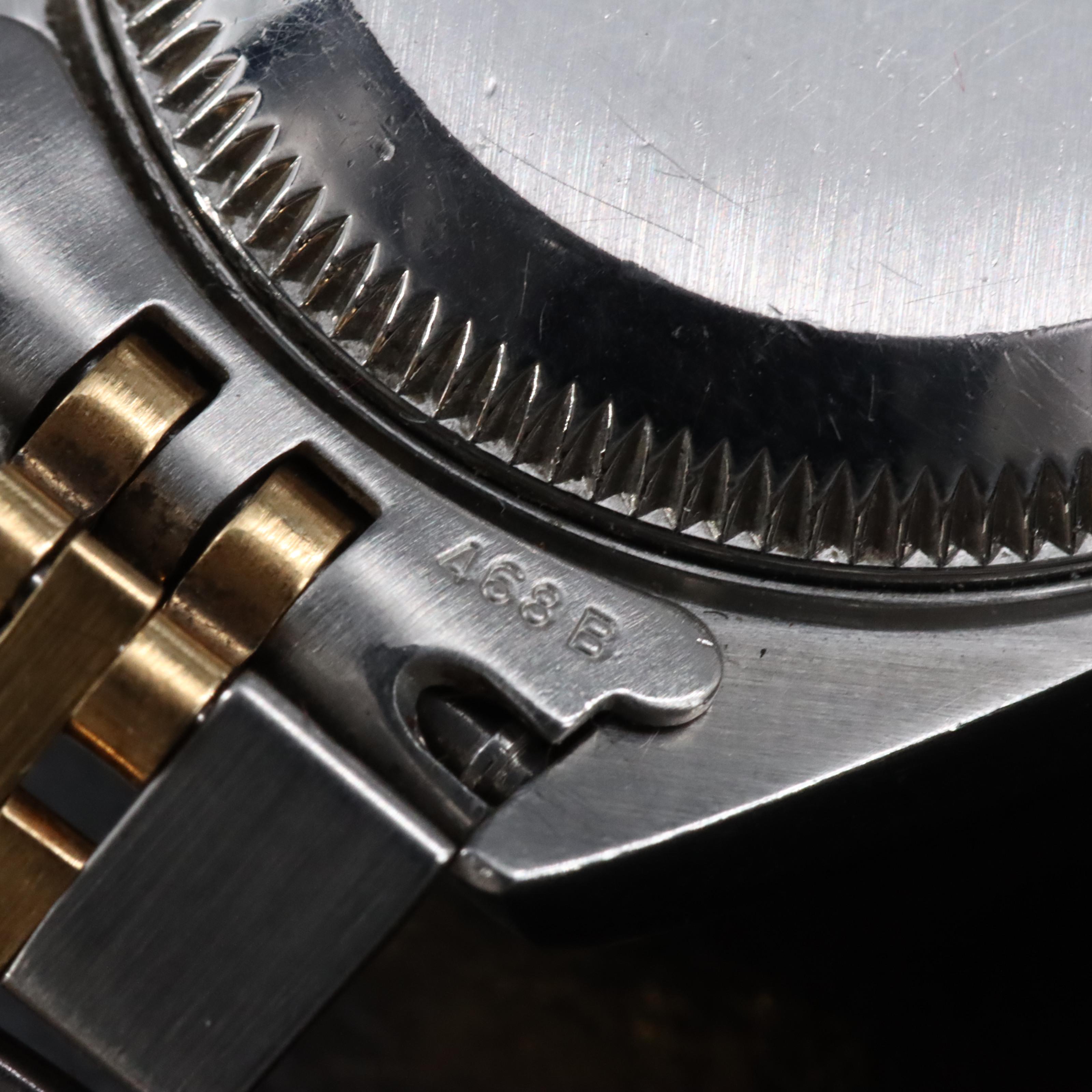 Rolex White Mother-of-Pearl Roman Dial Datejust 79173 Watch