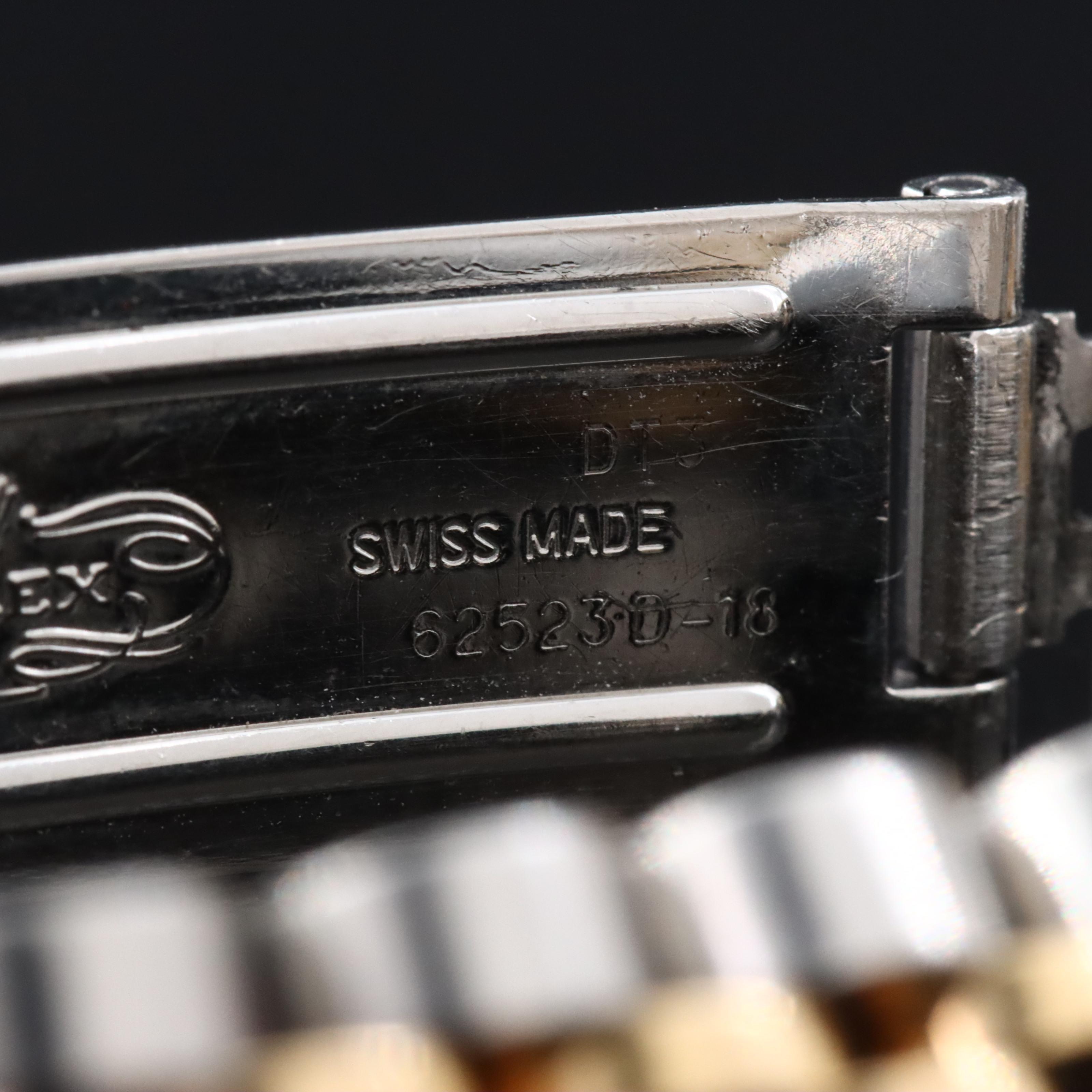 Rolex White Mother-of-Pearl Roman Dial Datejust 79173 Watch