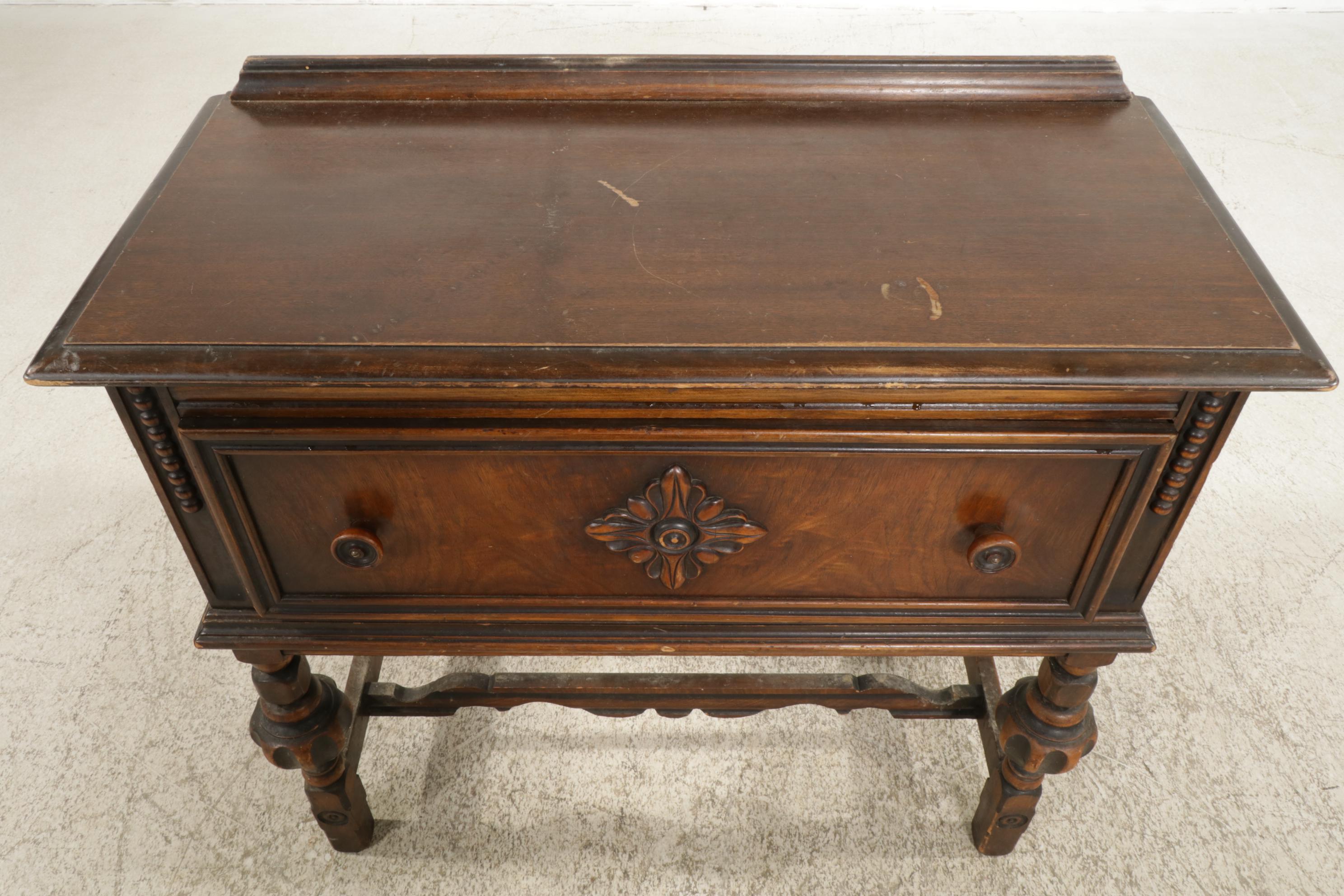 Berkey & Gay Jacobean Style Walnut Sideboard, Early 20th Century