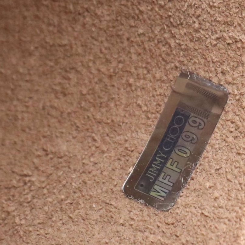 Jimmy Choo Petite City Lockett Shoulder Bag in Brushed Metallic Silver Leather