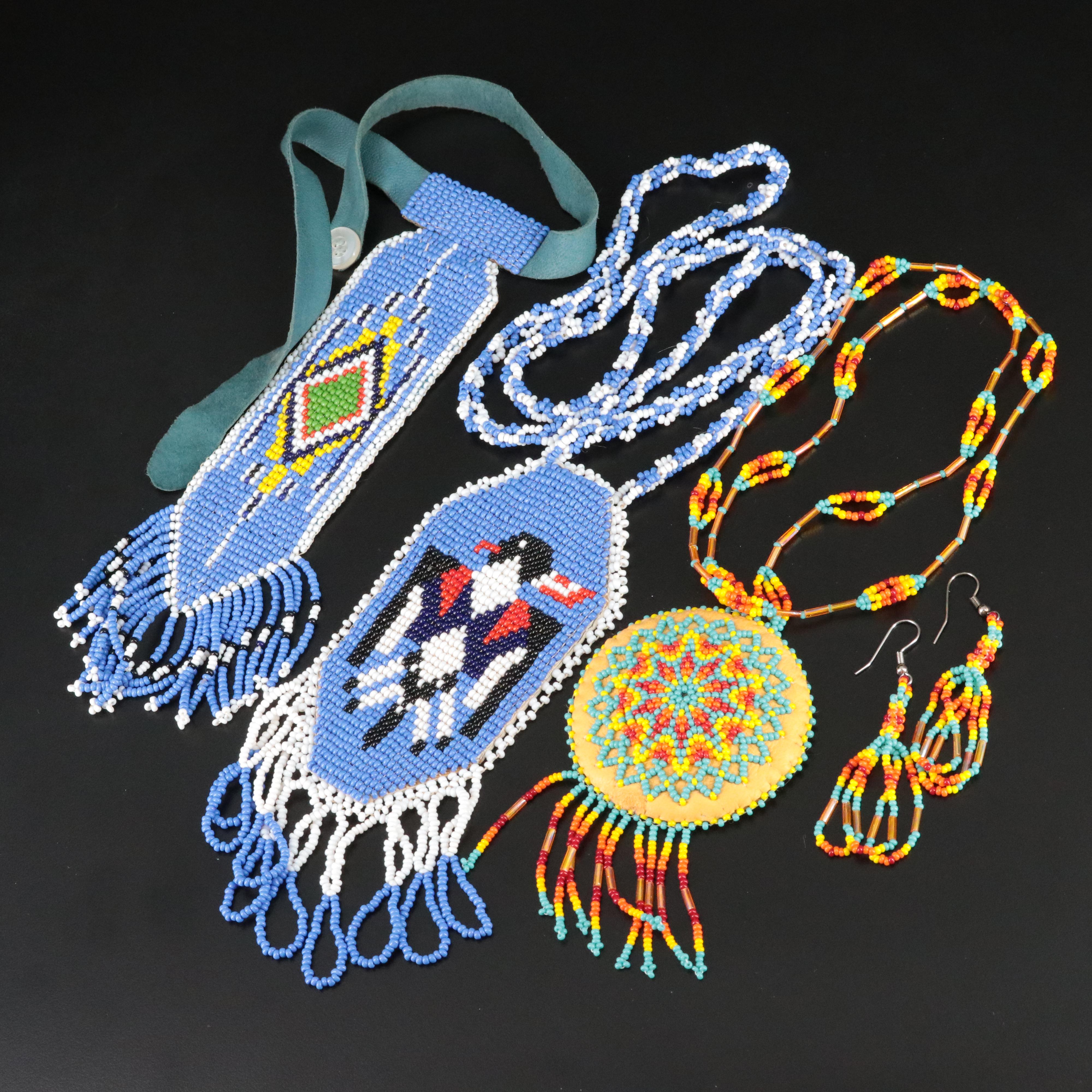 Seed Bead Necklaces and Earrings