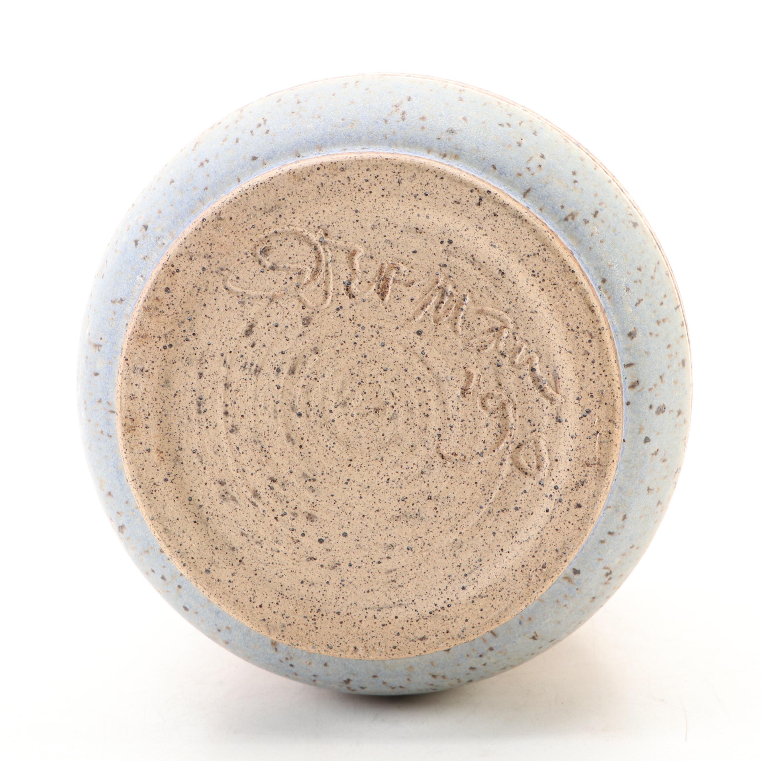 Dick Overman Handcrafted Stoneware Vase