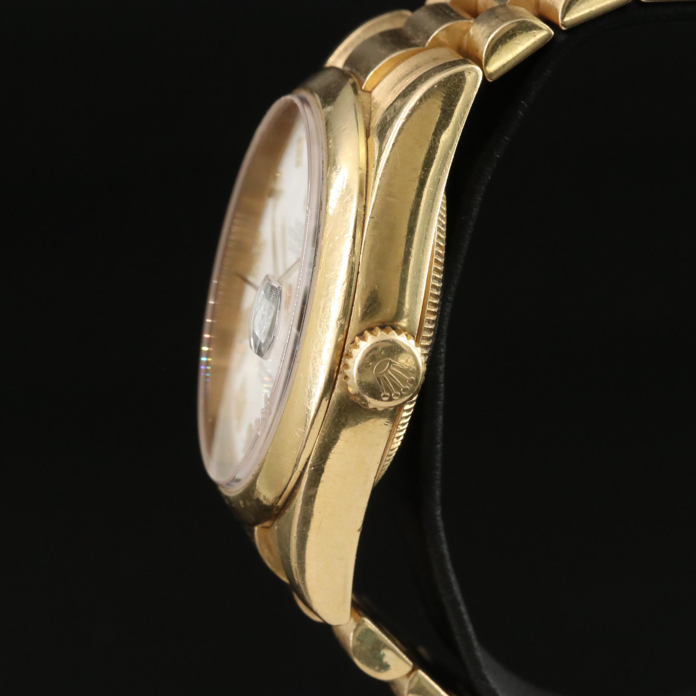 Rolex Day-Date 118208 18K Gold 36mm Automatic Watch c.2000